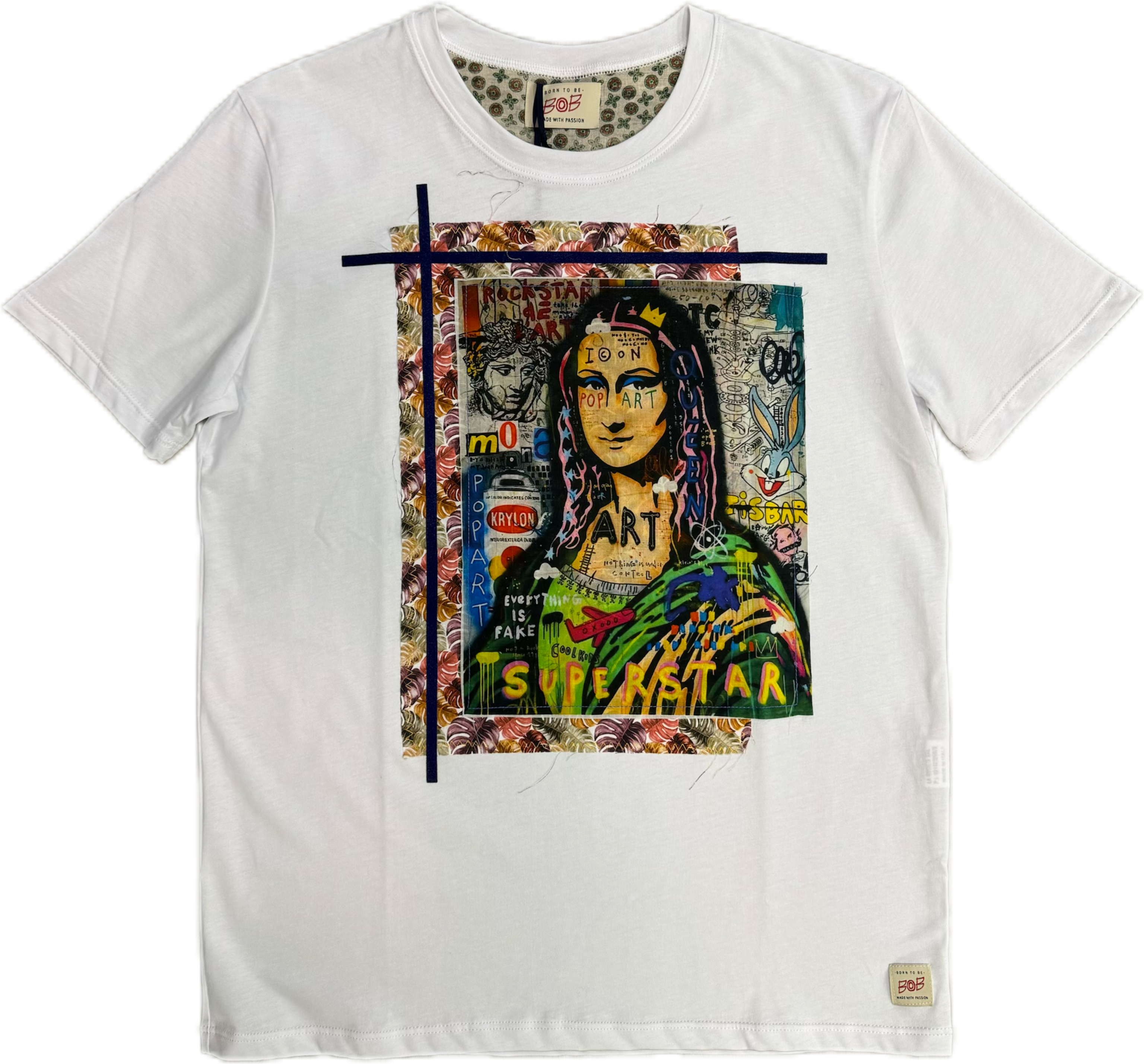 T-shirt BOB ricamata Monna Lisa