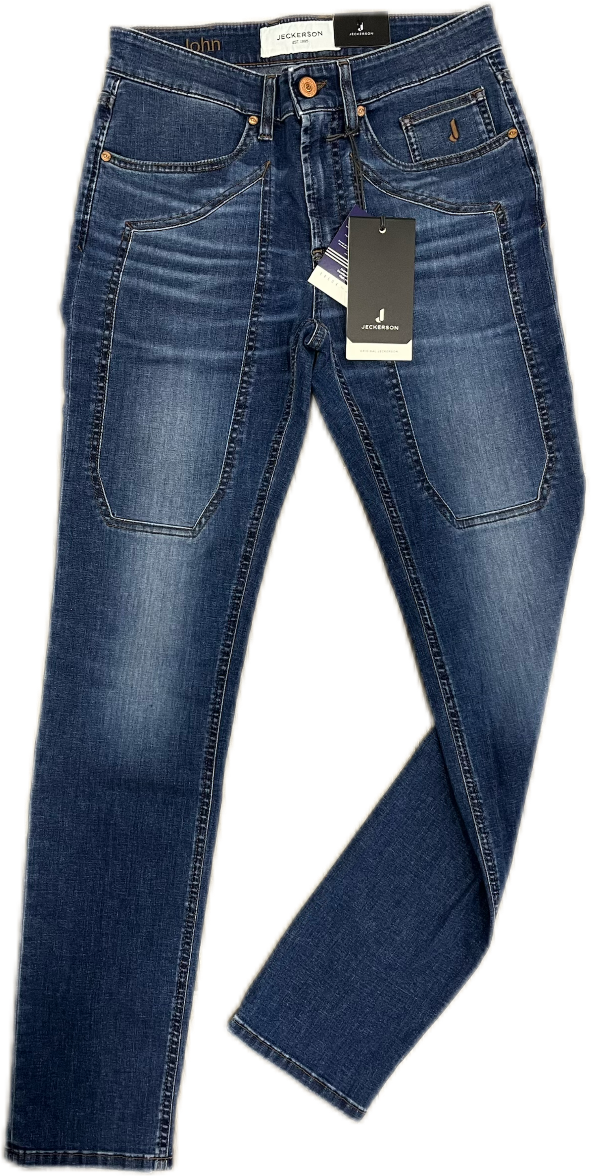 Jeans JECKERSON toppa denim con baffature