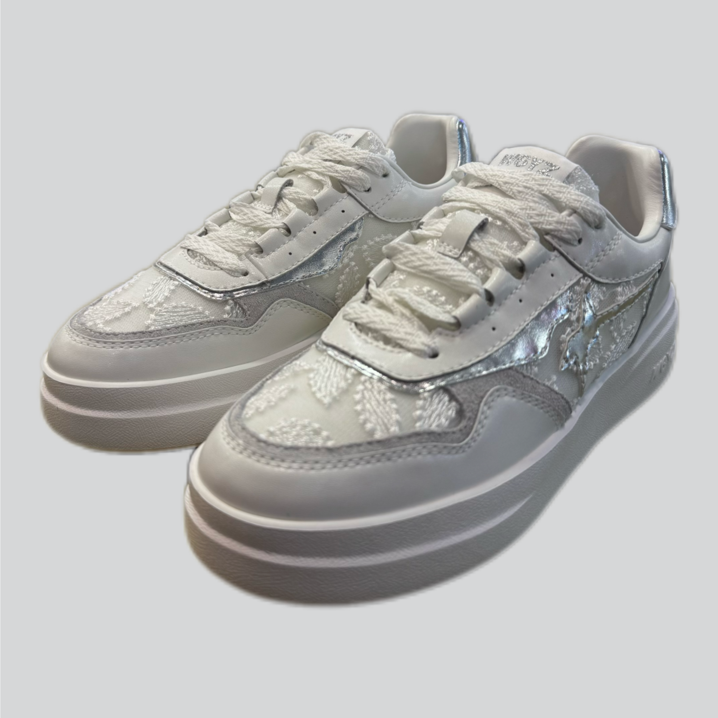 Sneaker W6YZ XENIA bianco-argento