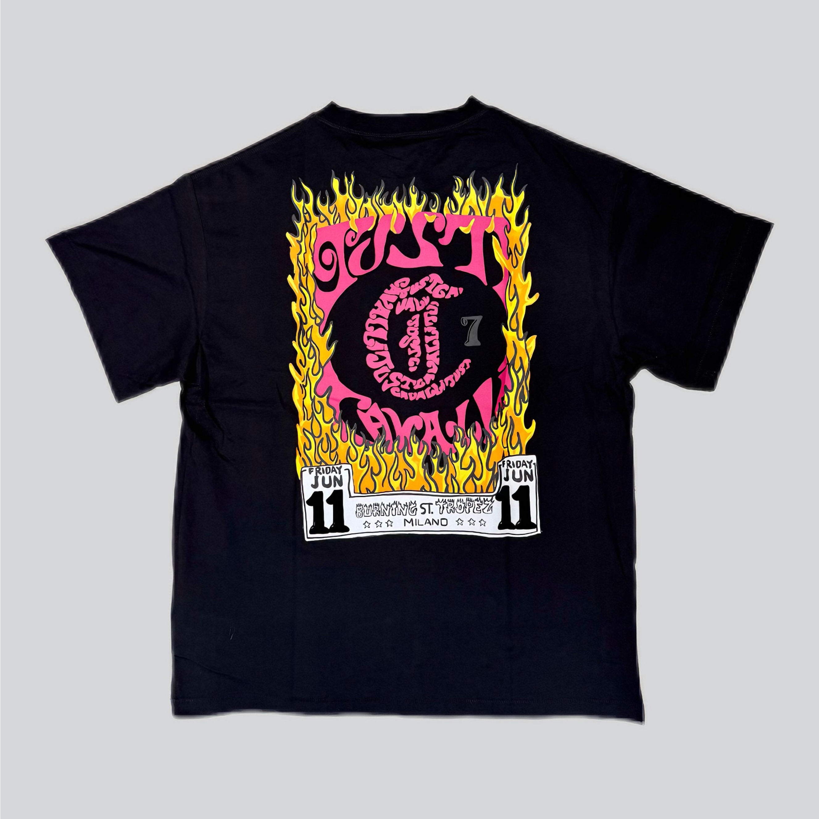 T-shirt JUST CAVALLI stampa fiamme