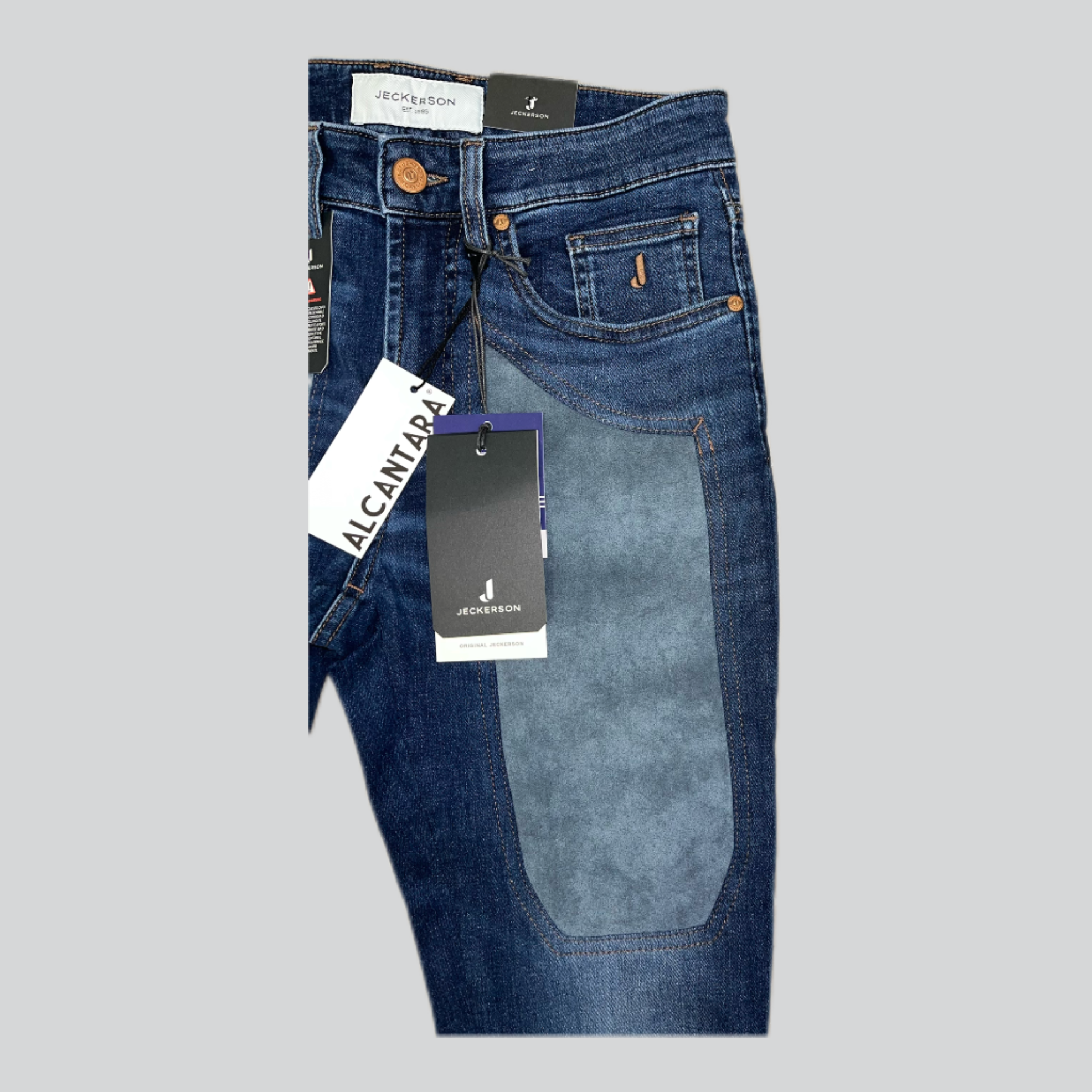 Jeans JECKERSON toppa alcantara azzurra