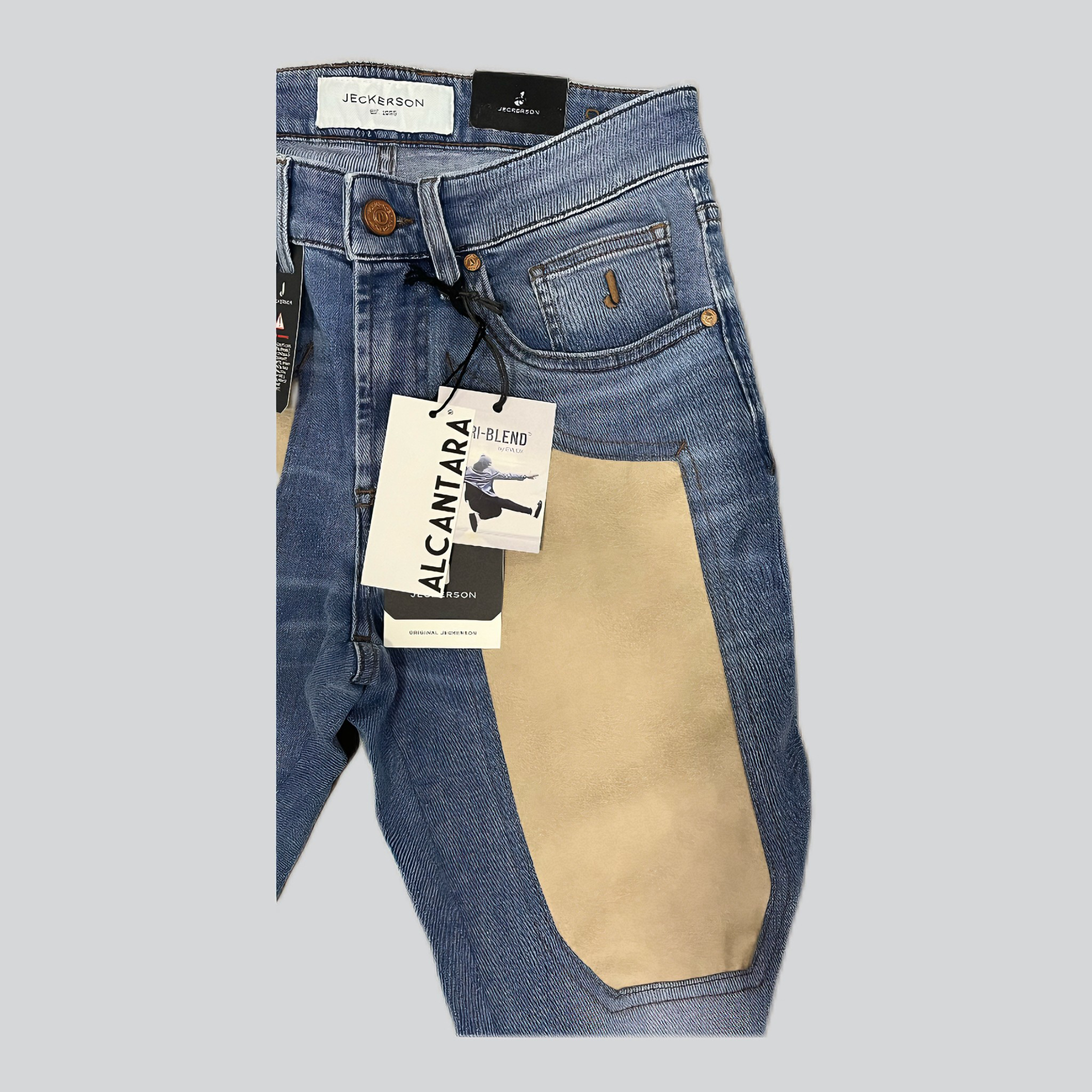 Jeans JECKERSON toppa alcantara beige
