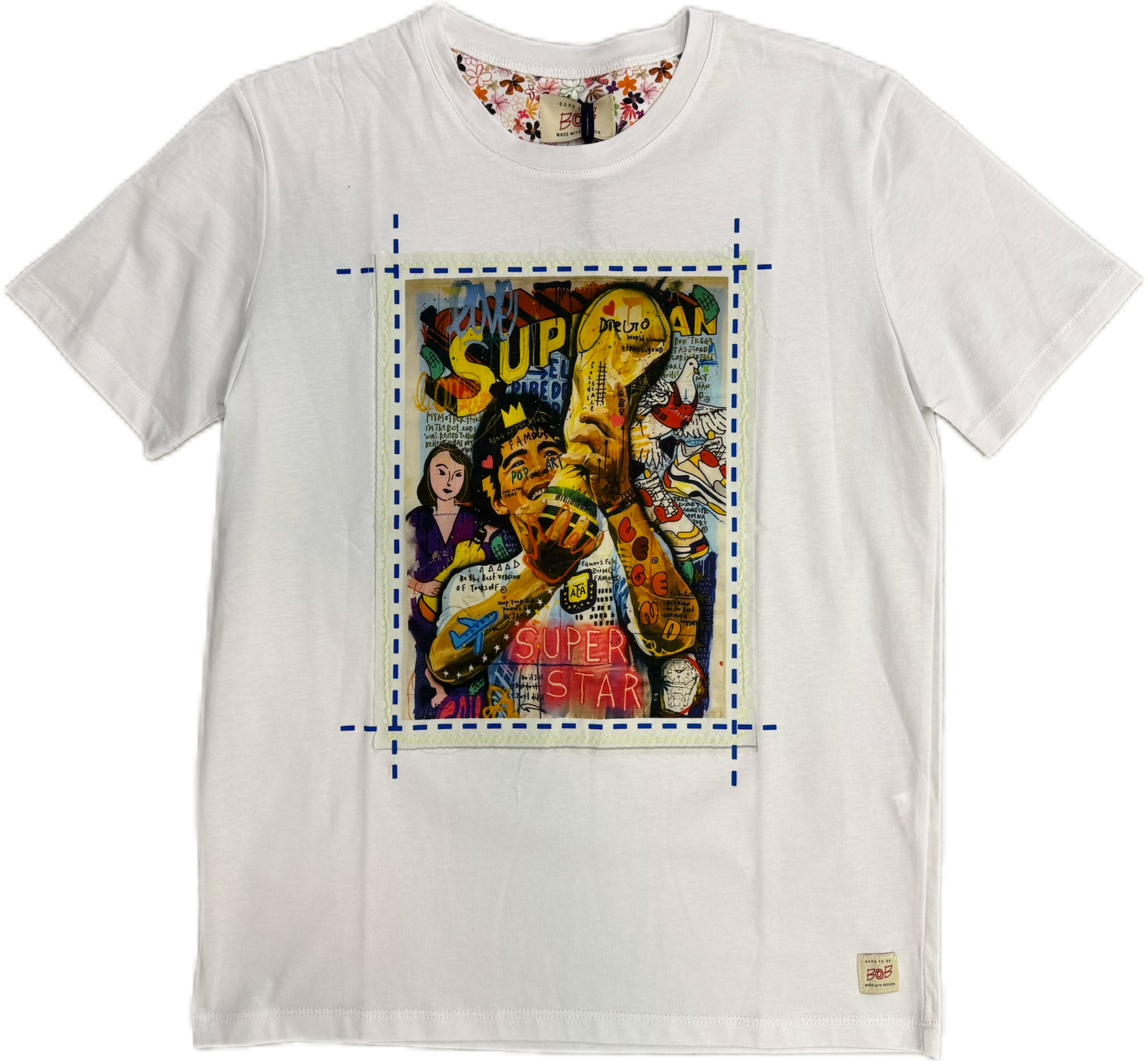 T-shirt BOB ricamata Maradona