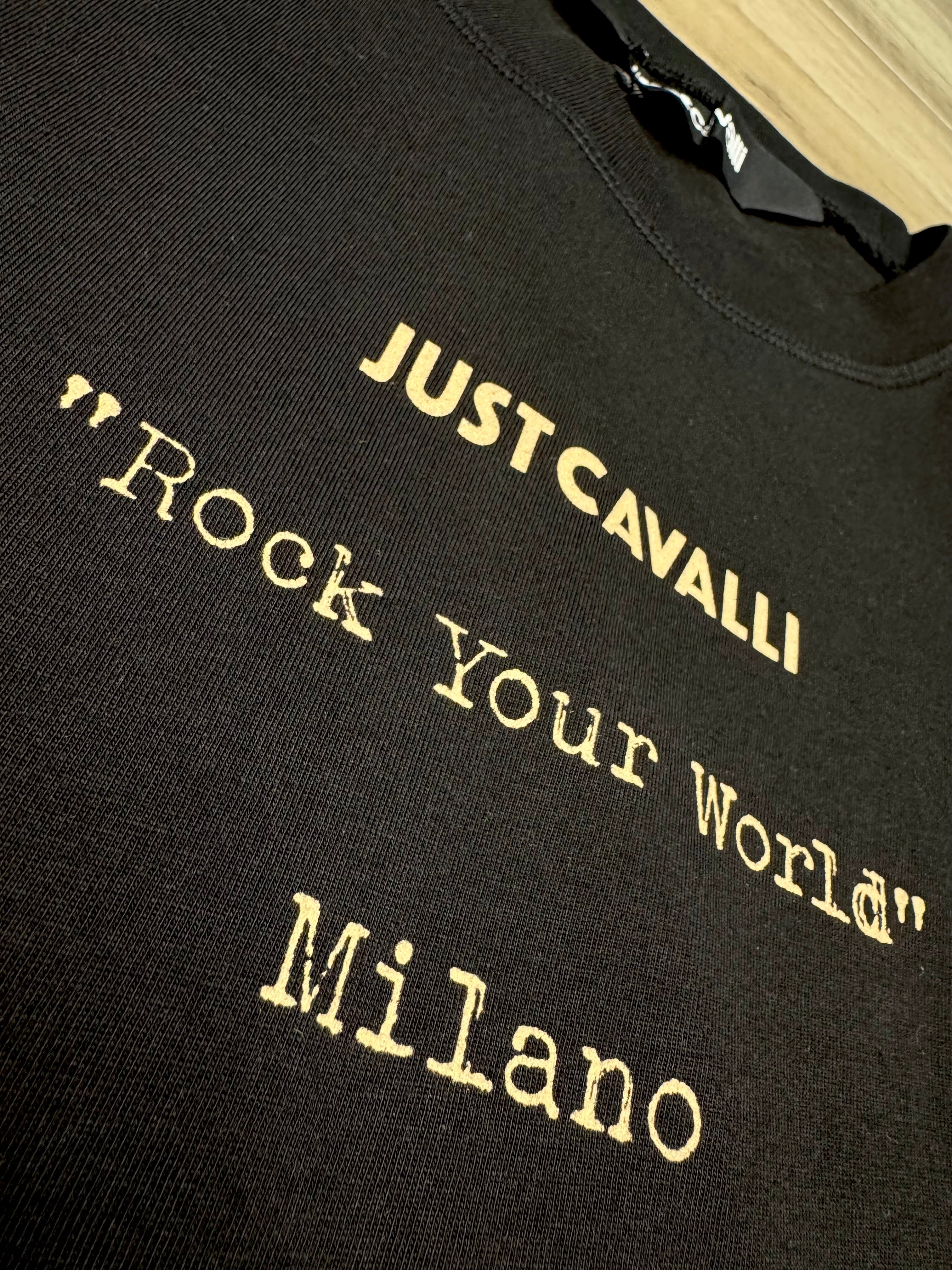 T-shirt JUST CAVALLI stampa fiamme