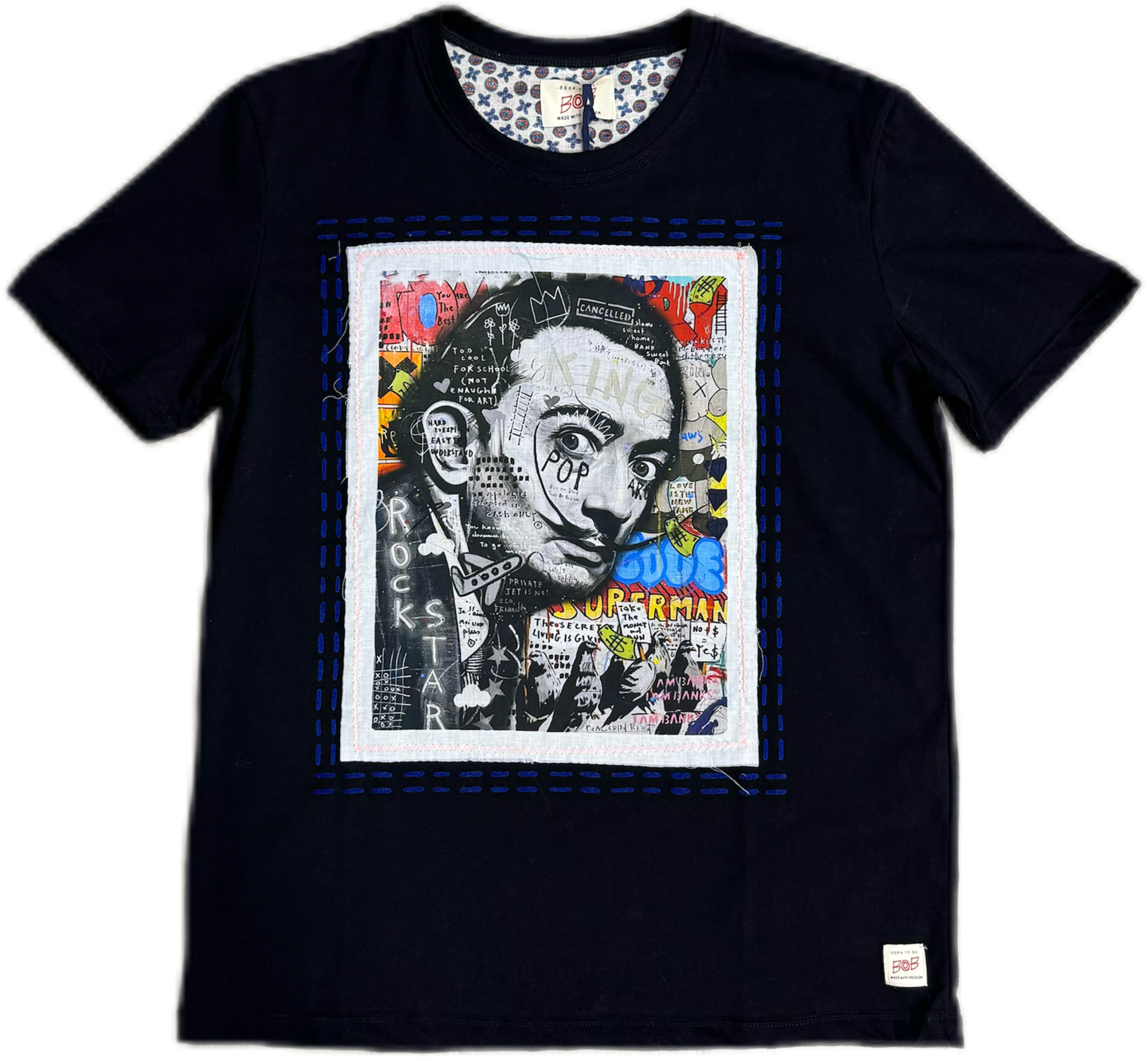 T-shirt BOB ricamata Salvador Dalì