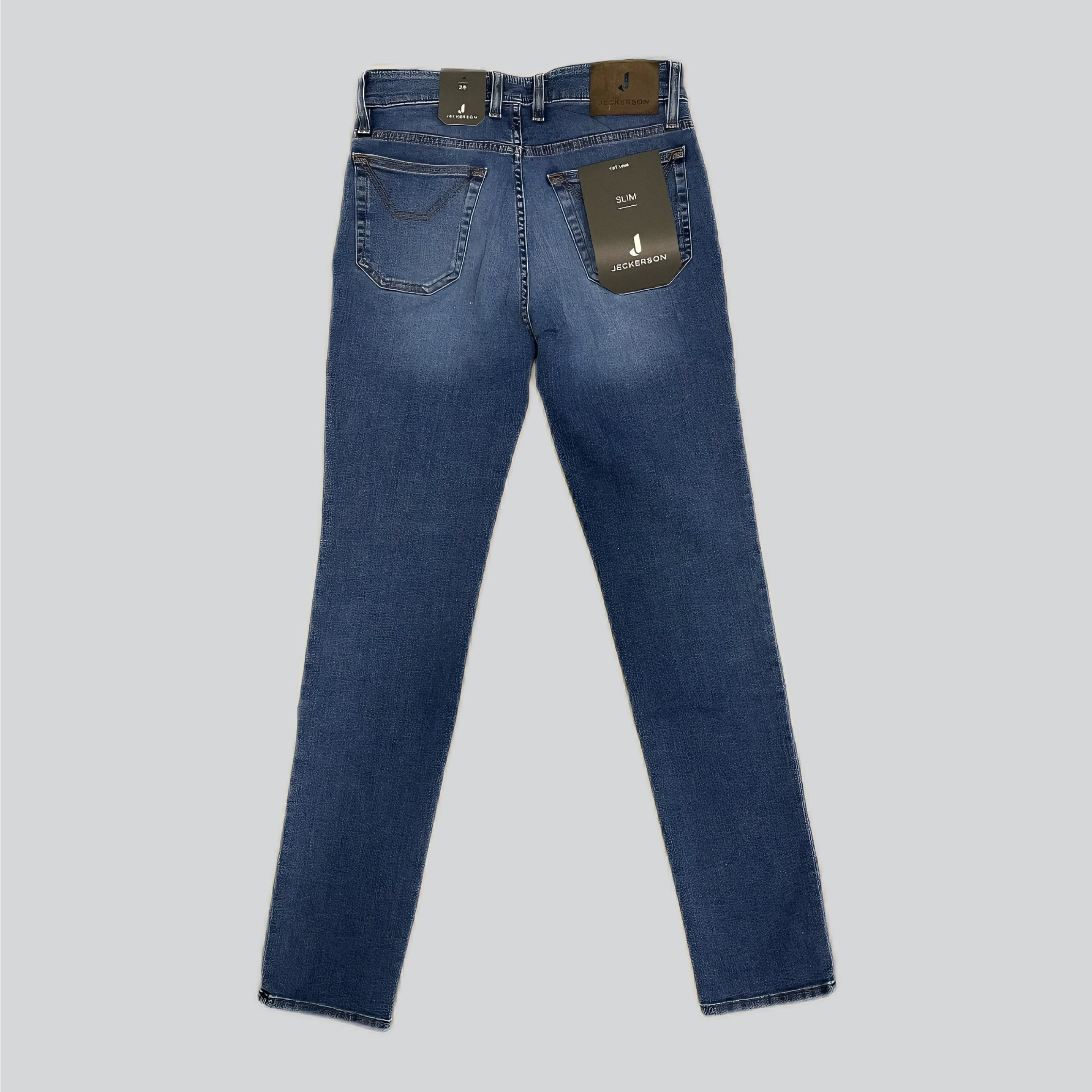Jeans JECKERSON toppa alcantara grigio perla