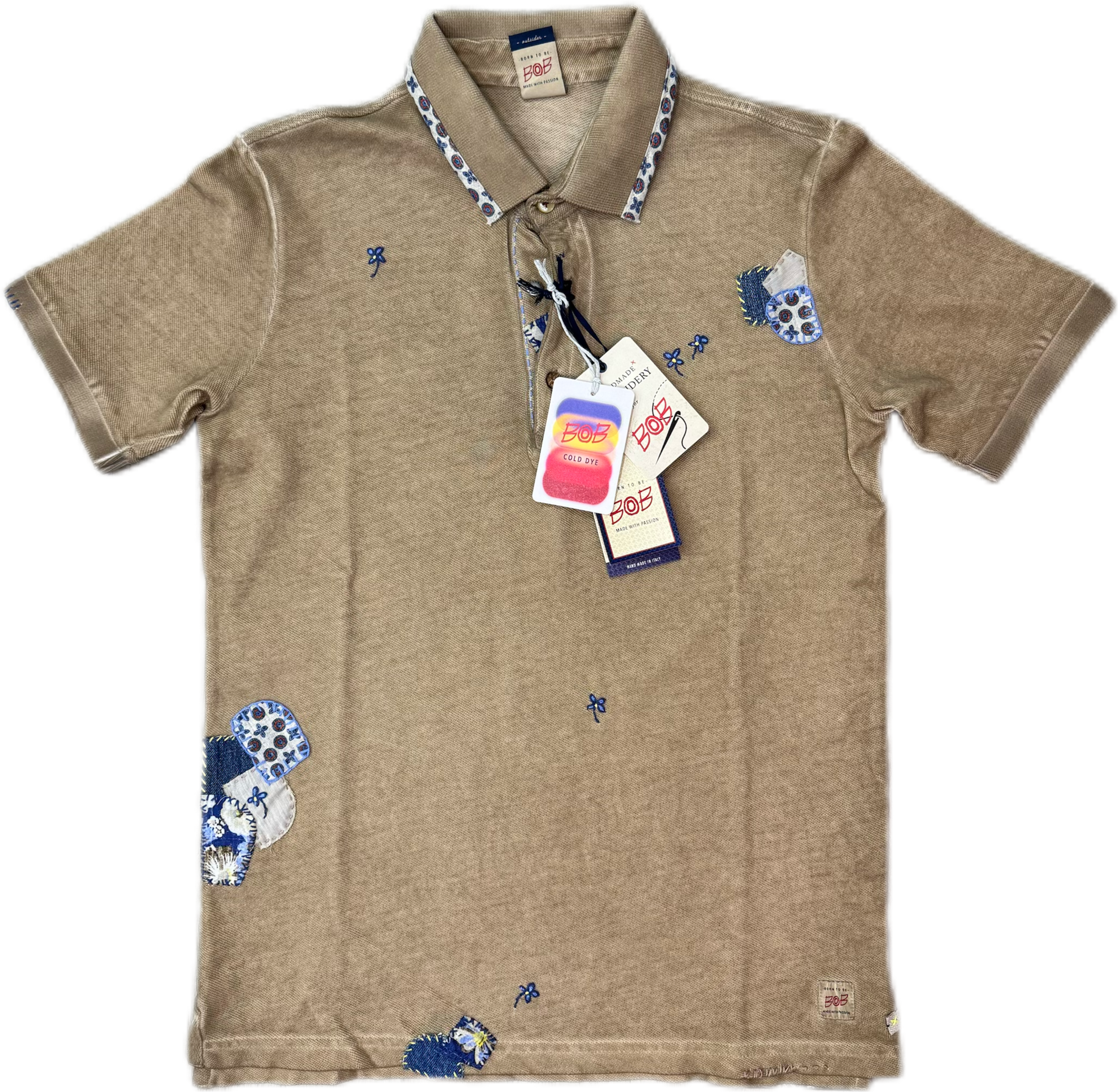 Polo BOB ricamata a mano