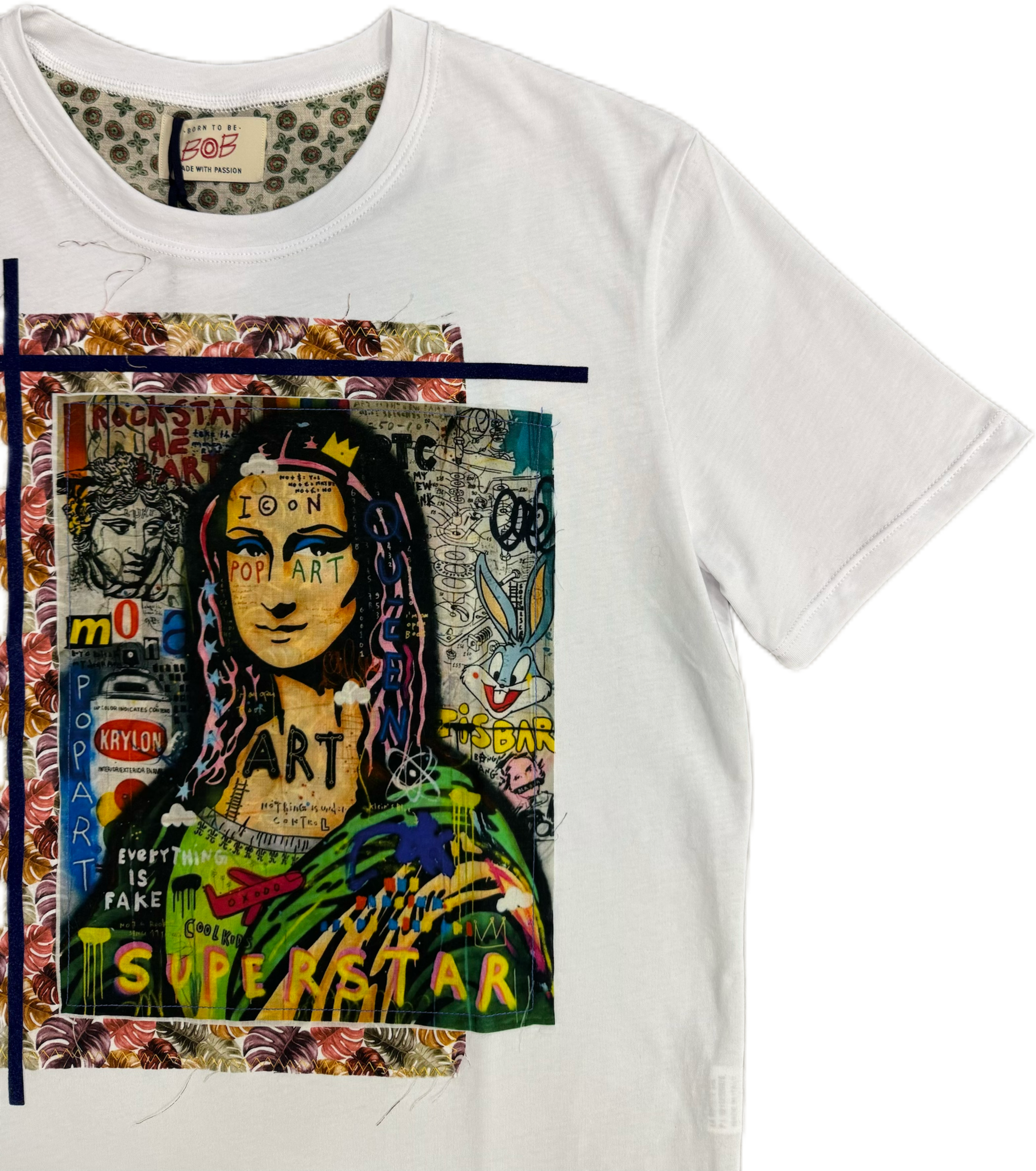 T-shirt BOB ricamata Monna Lisa