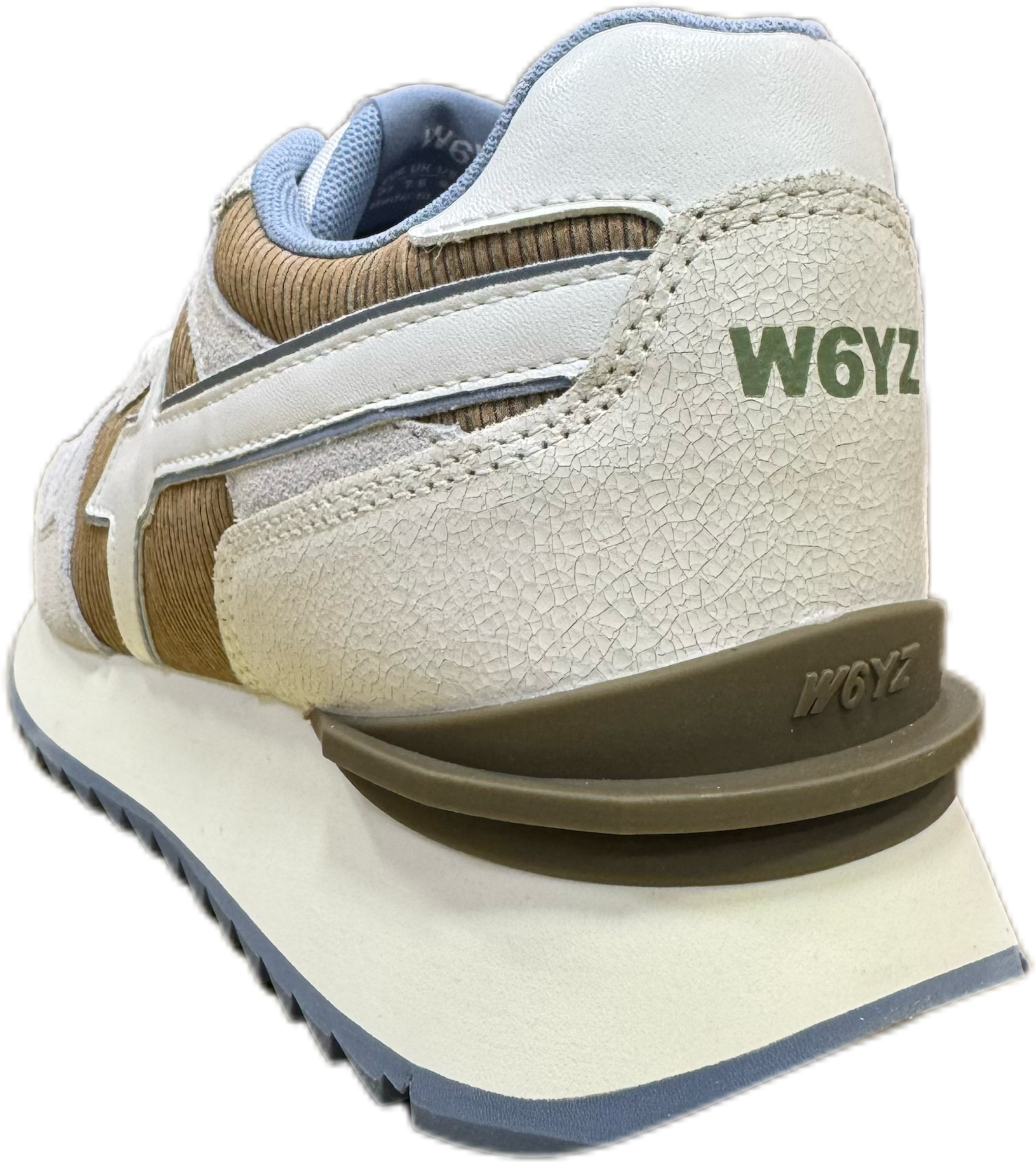 Sneaker W6YZ YAK in tessuto tecnico e suede Bianco e Marrone