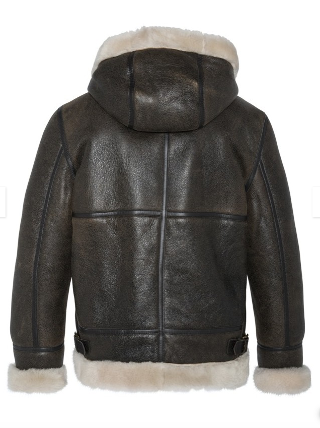 Montone SCHOTT con cappuccio e pelliccia LC1259H