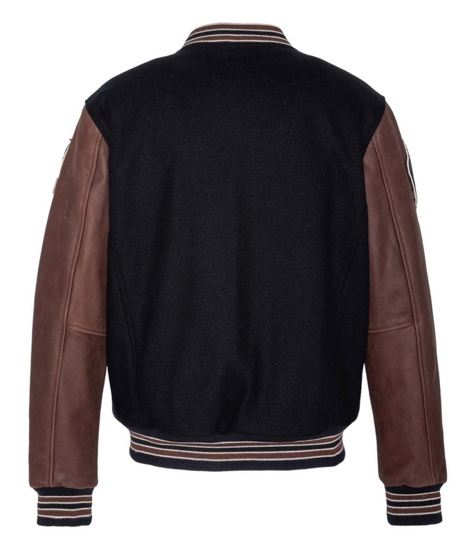 Giubbotto varsity SCHOTT blu-marrone