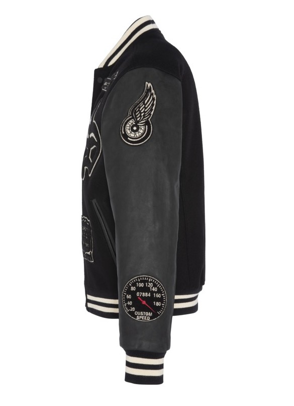 Giubbotto varsity SCHOTT nero con patch