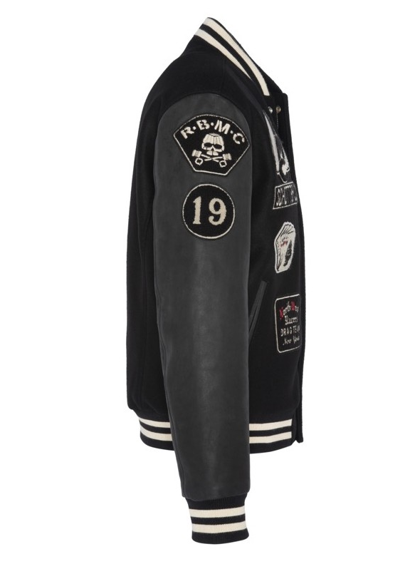 Giubbotto varsity SCHOTT nero con patch