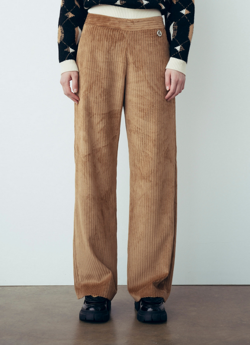 Pantalone GAELLE PARIS in velluto GBDP18533