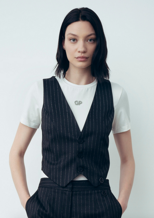 Gilet GAELLE PARIS gessato GBDP18785