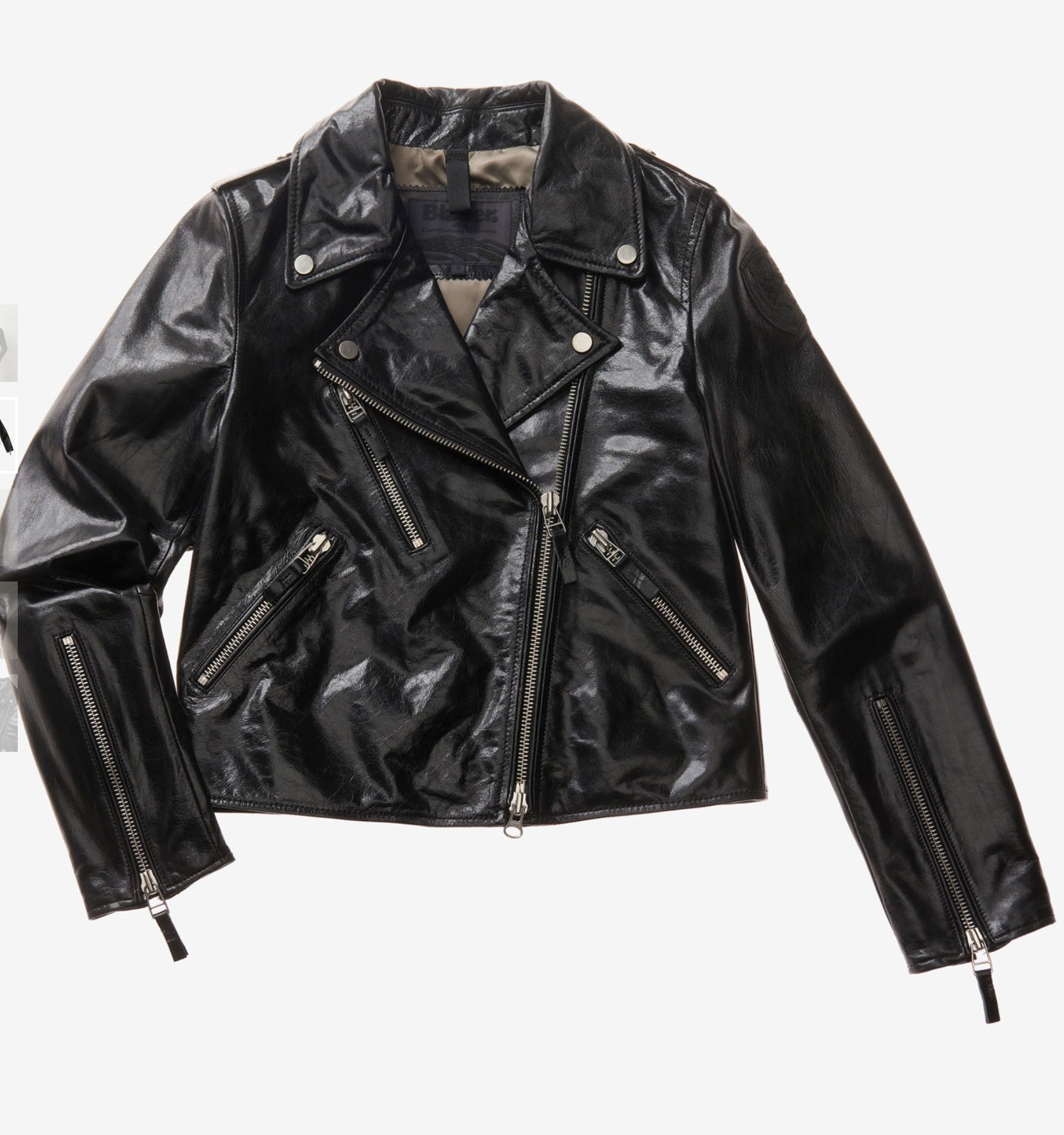 Chiodo lucido in pelle BLAUER USA Naomi