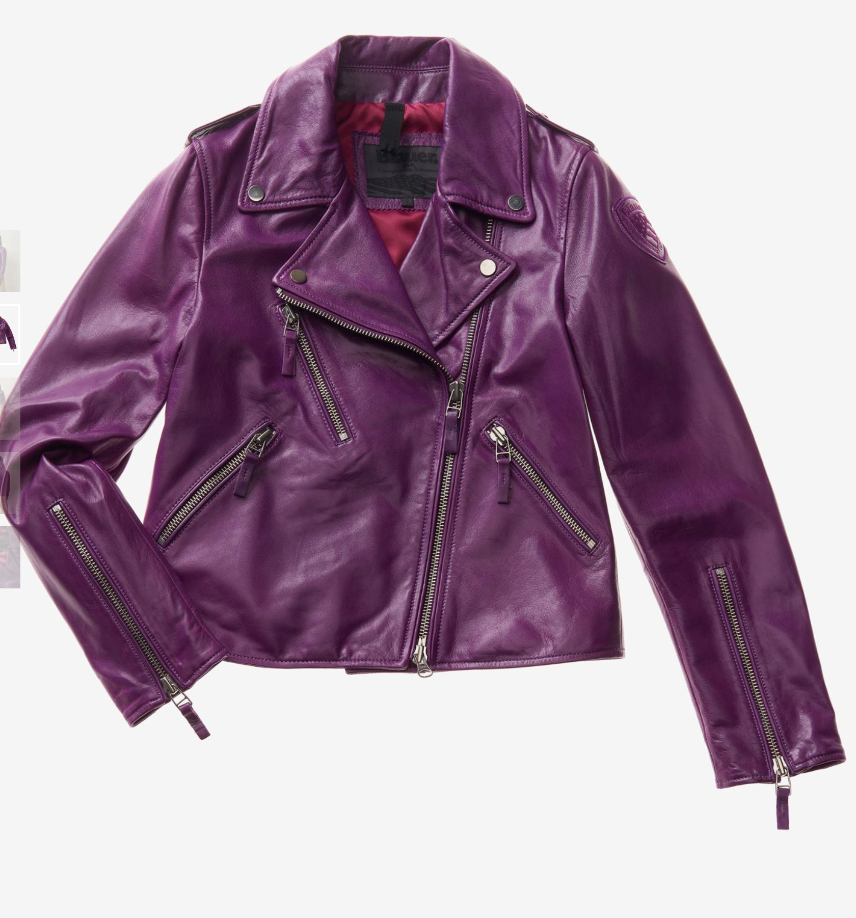Chiodo lucido in pelle BLAUER USA Naomi
