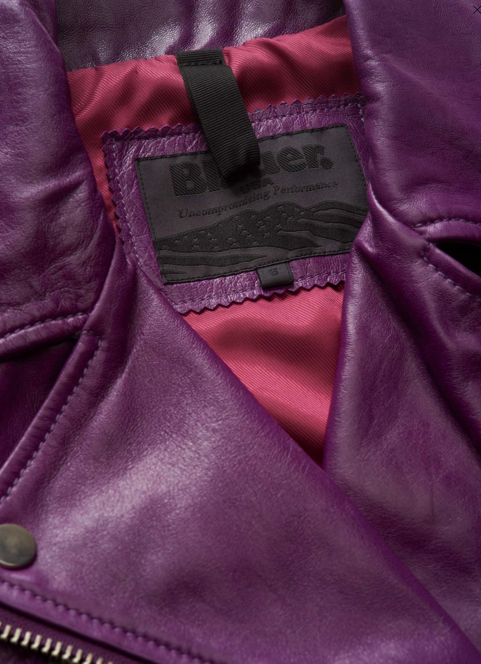 Chiodo lucido in pelle BLAUER USA Naomi