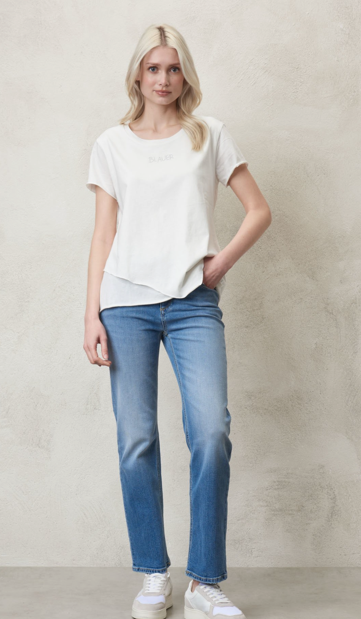 T-shirt girocollo BLAUER USA doppia