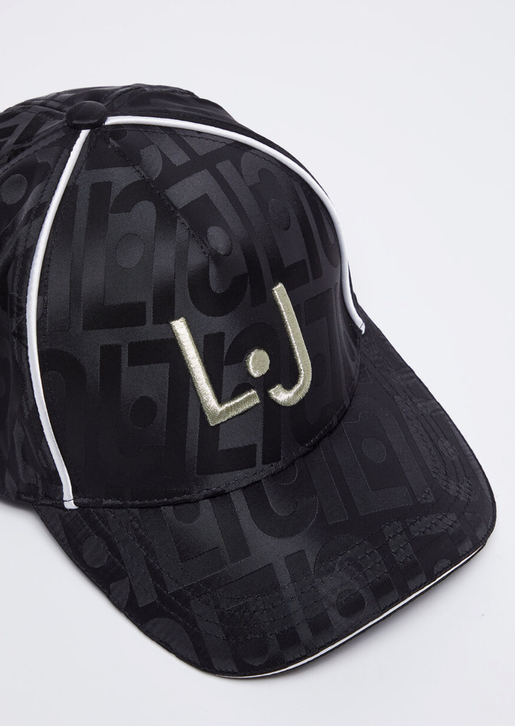 Cappello LIUJO con visiera in raso jacquard