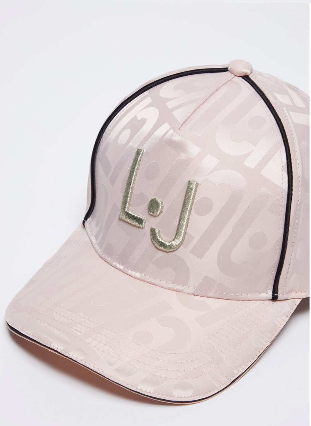 Cappello LIUJO con visiera in raso jacquard