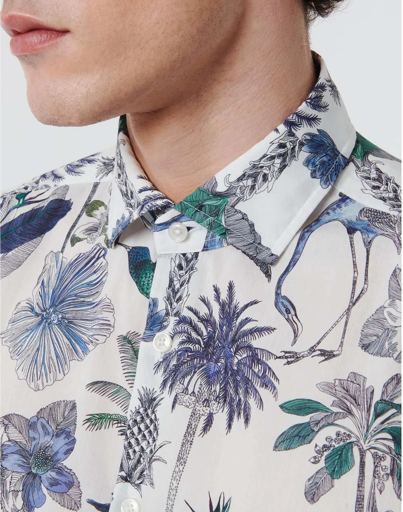 Camicia XACUS fantasia fiori