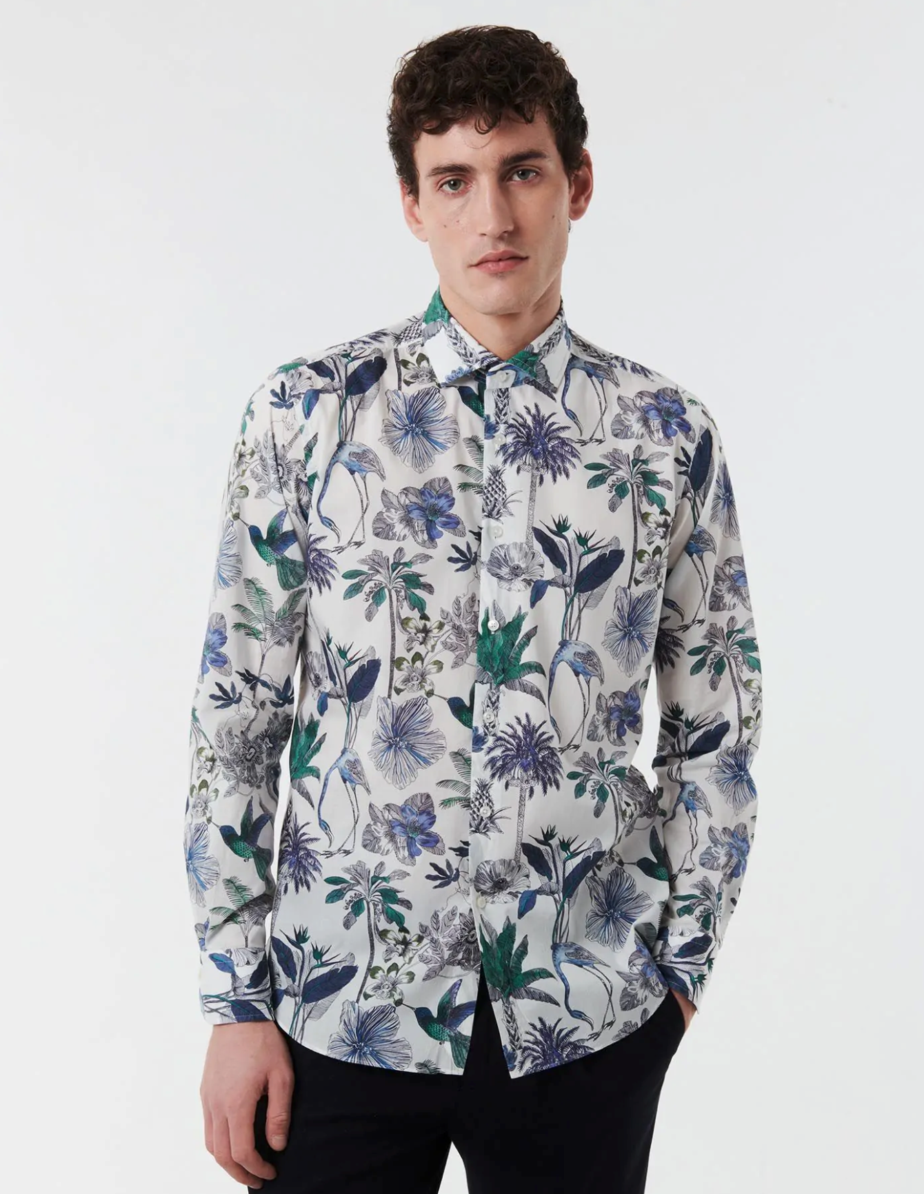 Camicia XACUS fantasia fiori