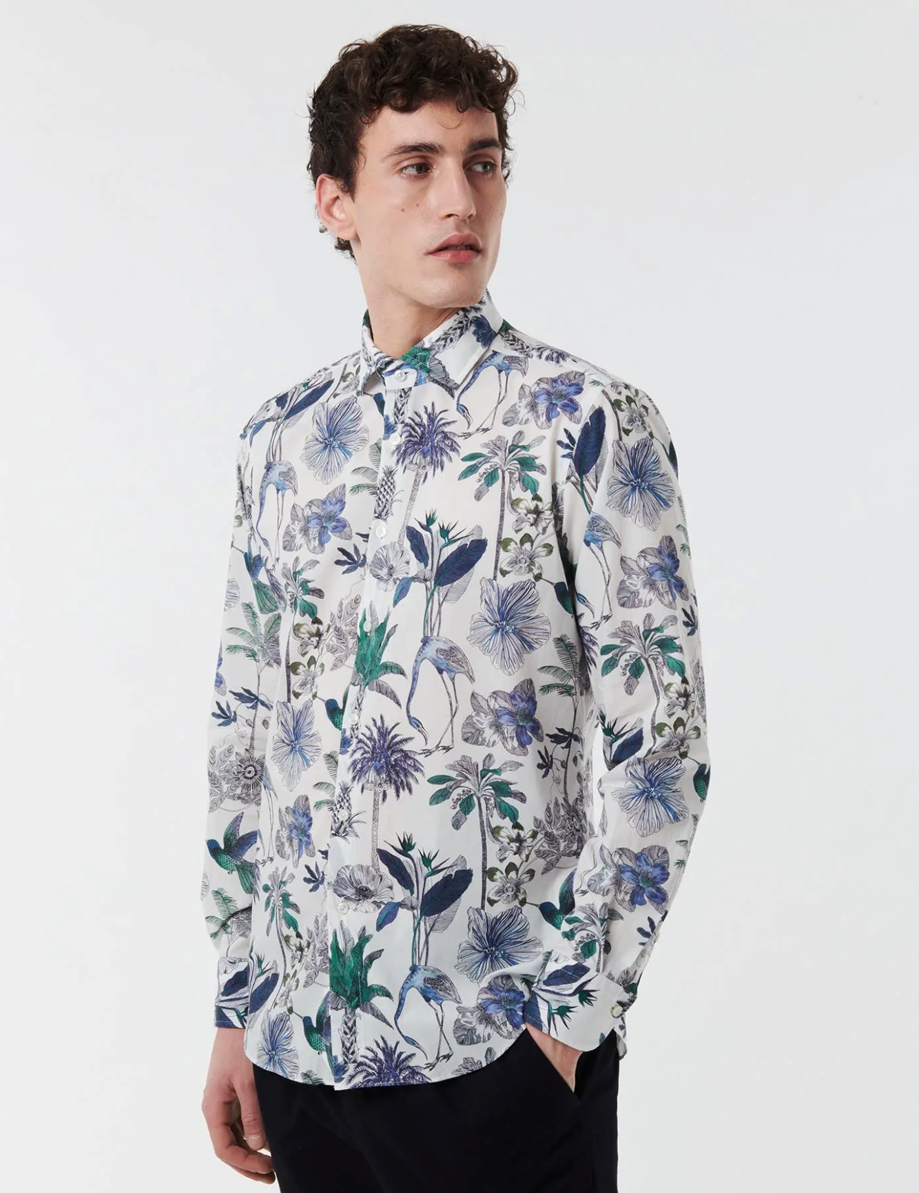 Camicia XACUS fantasia fiori