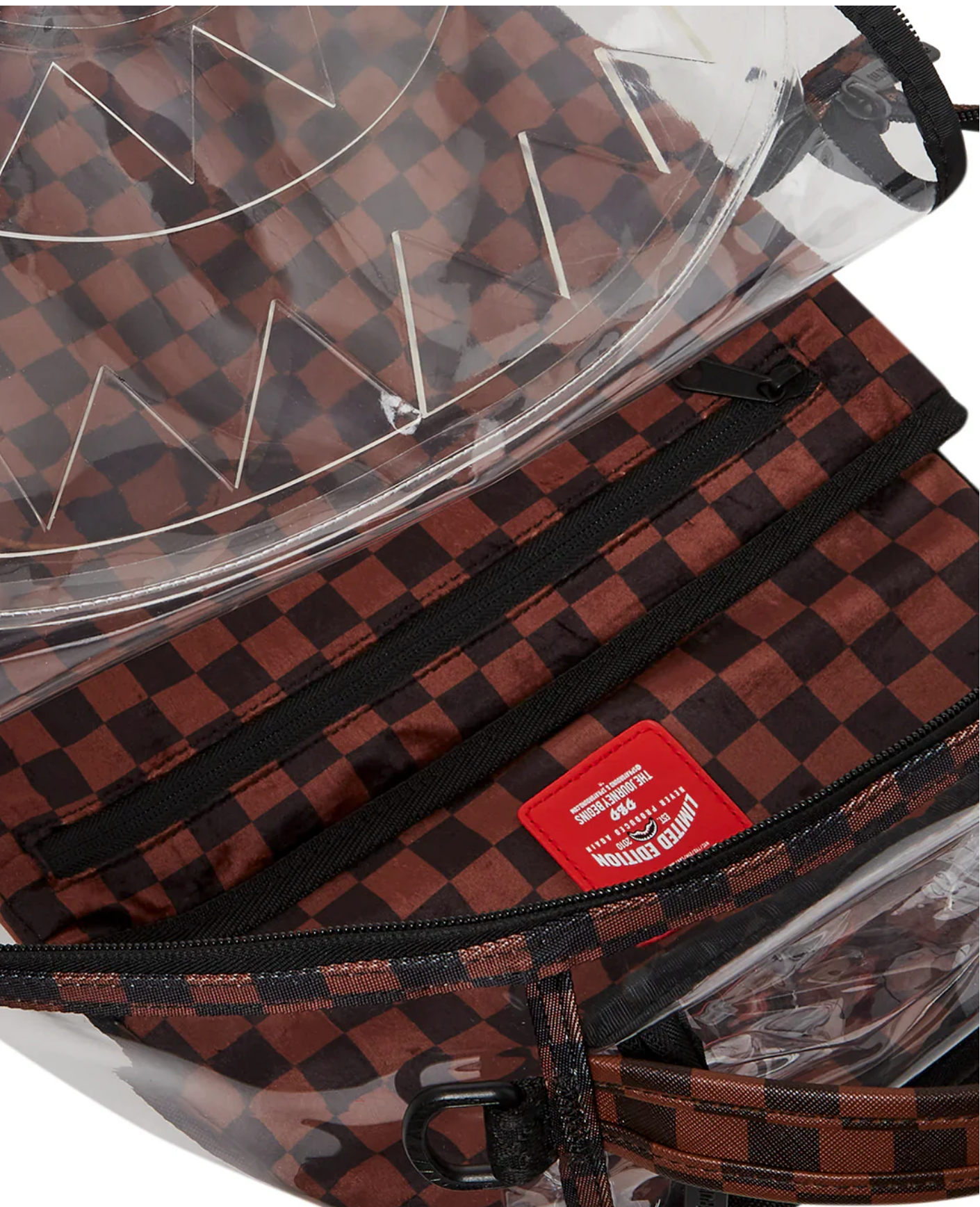 Zaino CLEAR BROWN CHECK CLEAR 910B6656NSZ