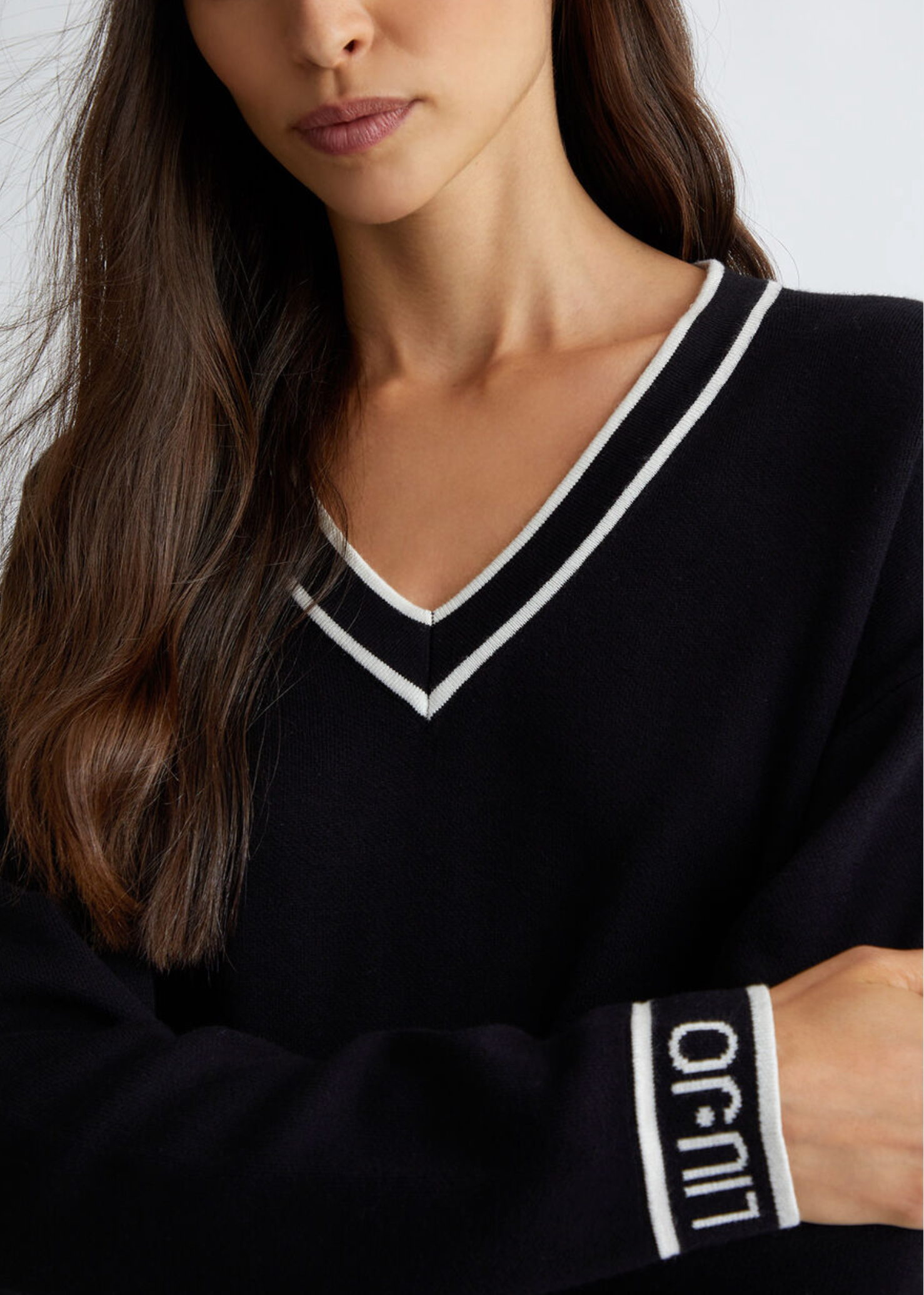 Maglia LIUJO in misto seta con logo