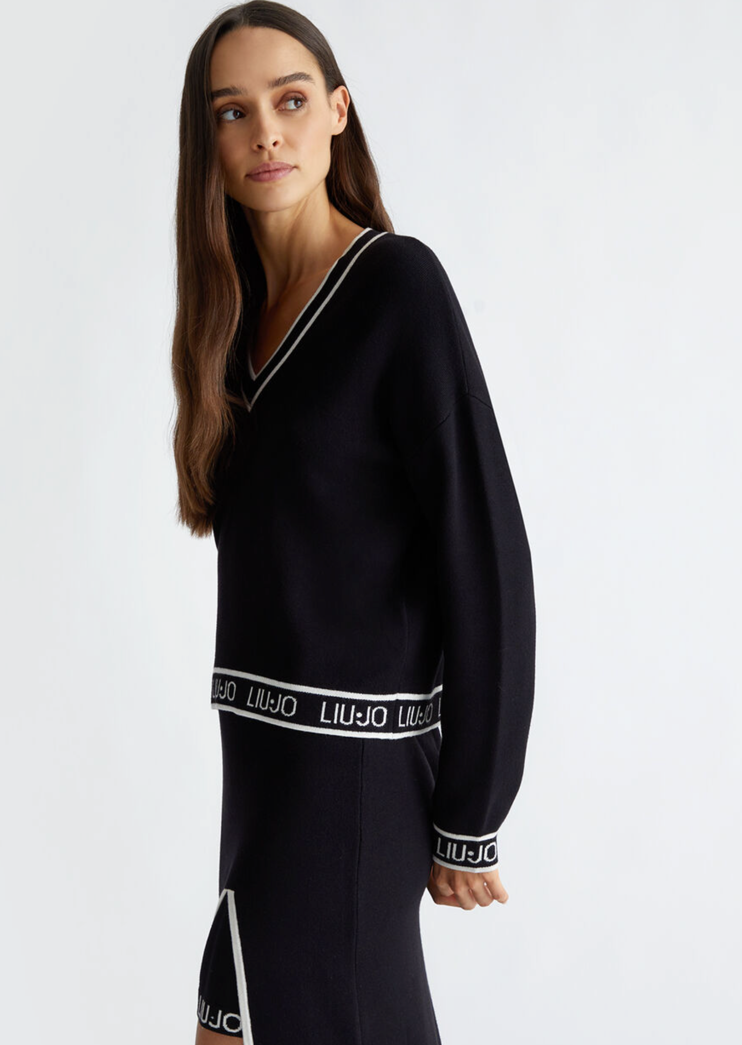 Maglia LIUJO in misto seta con logo