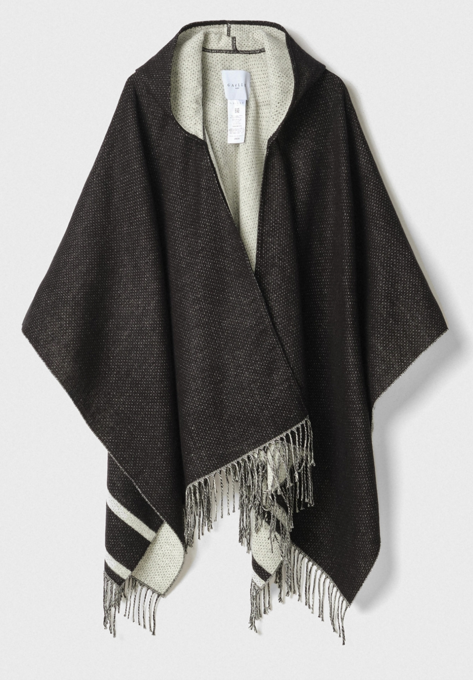 Poncho GAELLE PARIS Con Cappuccio E Banda Logo