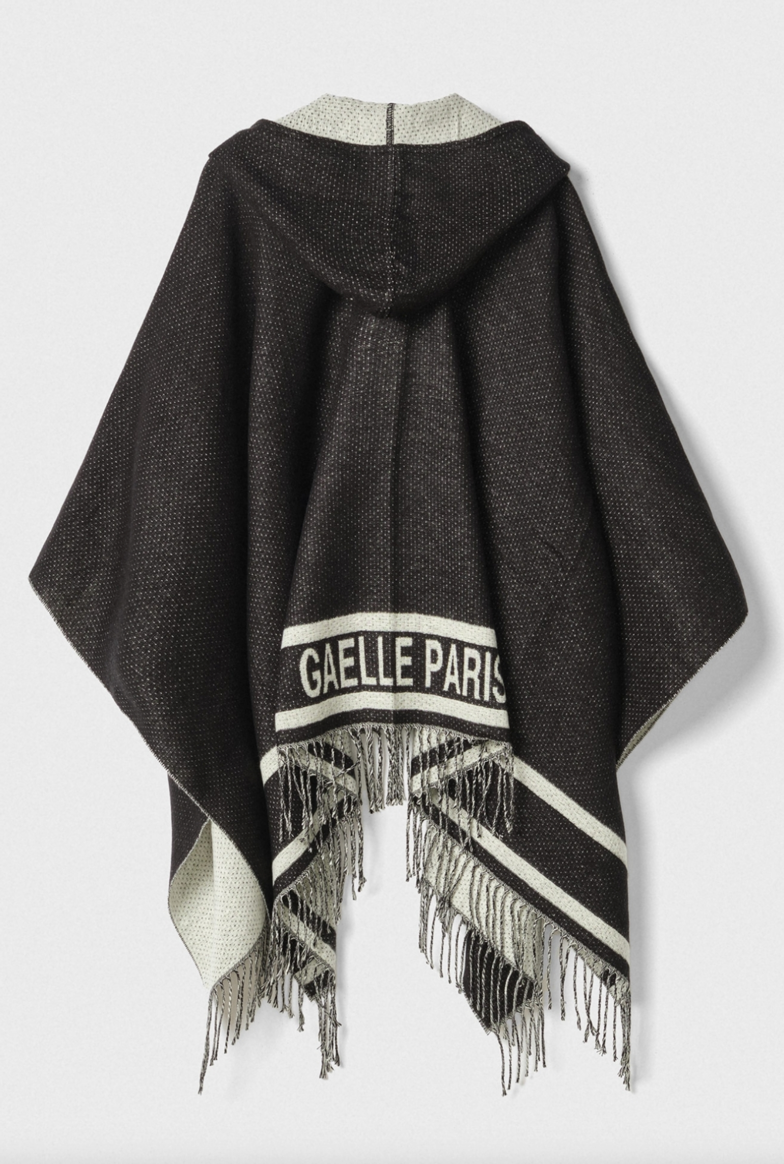 Poncho GAELLE PARIS Con Cappuccio E Banda Logo
