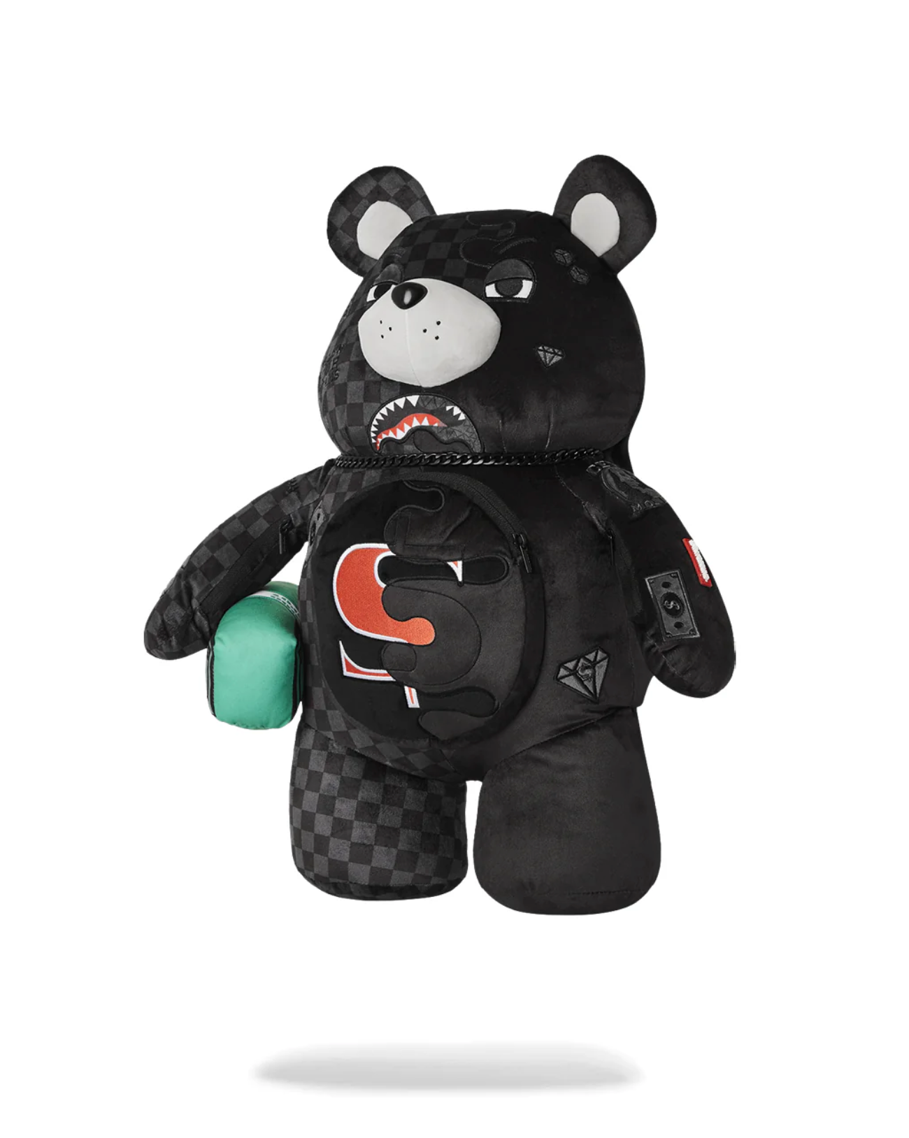 Zaino SPRAYGROUND UNFINISHED SHARK TEDDY BEAR