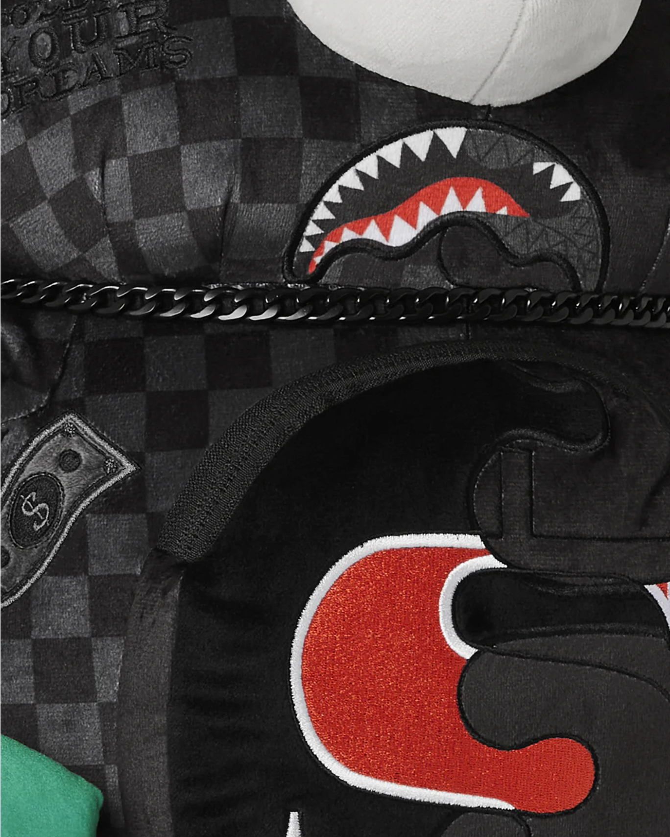 Zaino SPRAYGROUND UNFINISHED SHARK TEDDY BEAR