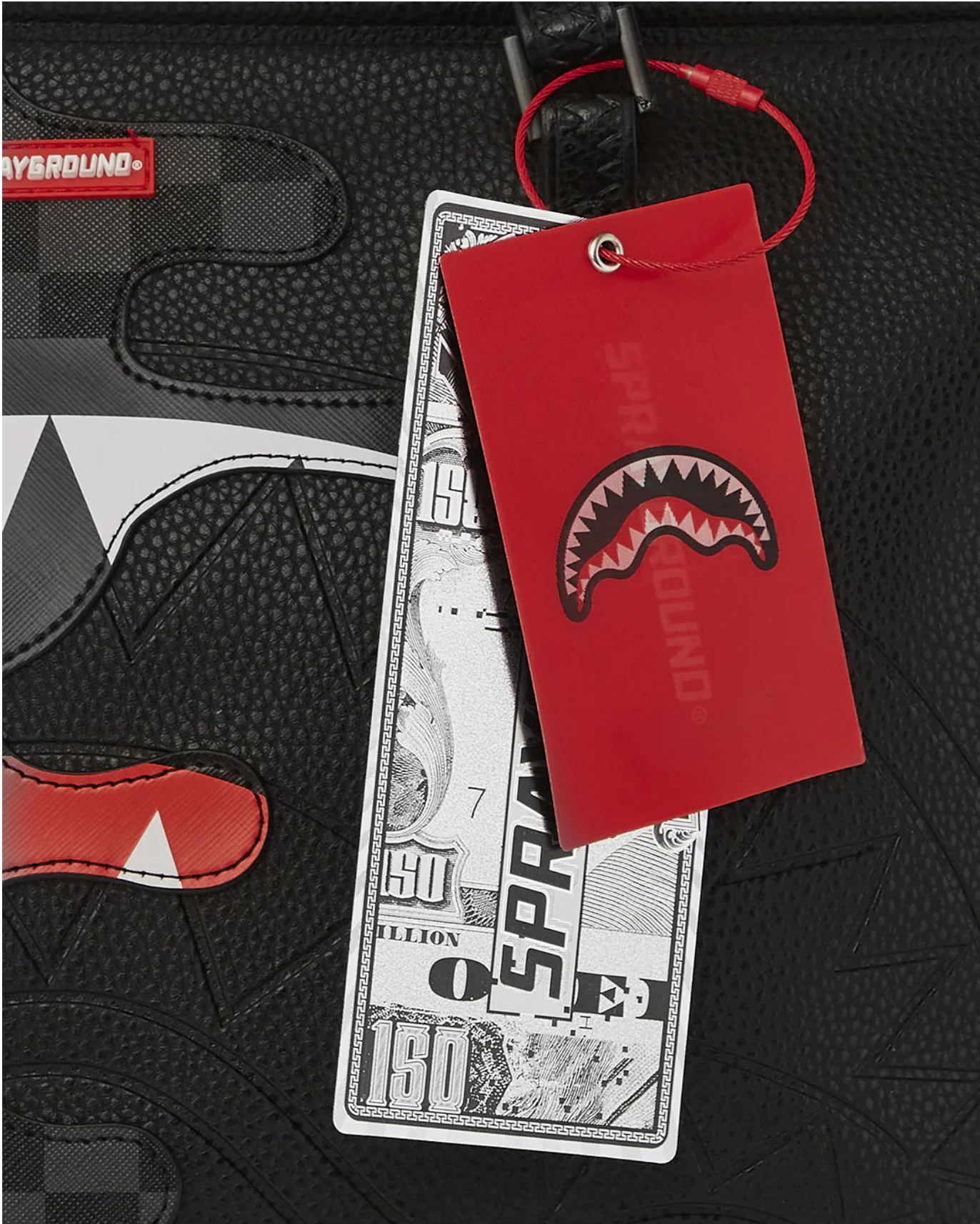 Borsa SPRAYGROUND UNFINISHED SHARK TOTE
