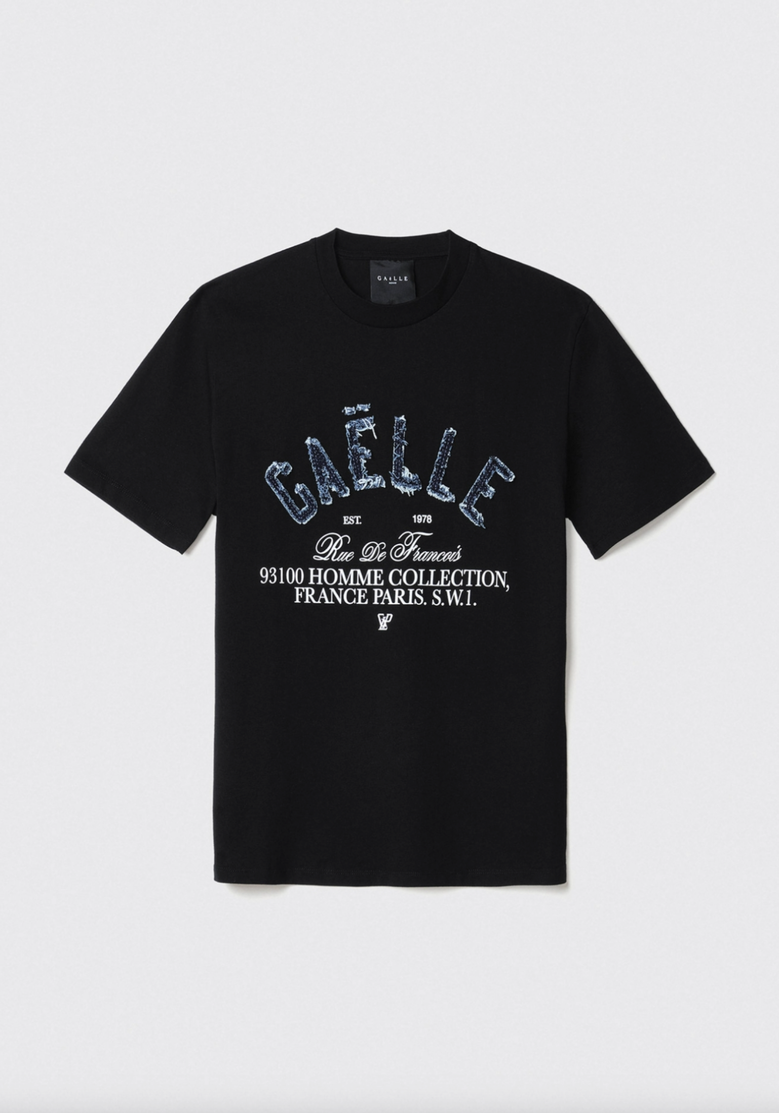 T-shirt GAELLE PARIS con stampa e denim