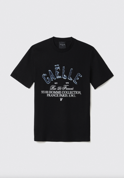 T-shirt GAELLE PARIS con stampa e denim – Royal Venaria