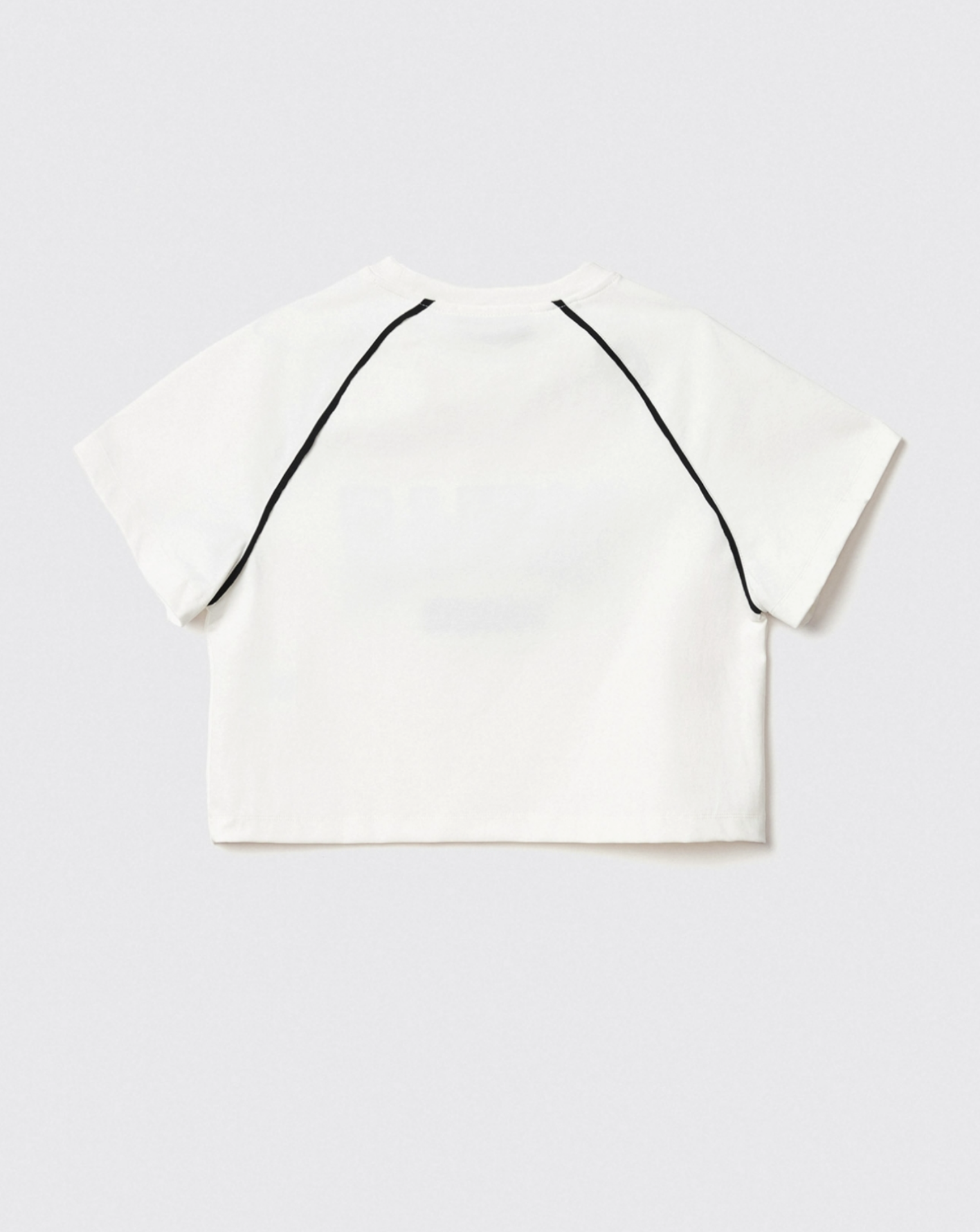 T shirt GAELLE PARIS crop paricollo raglan con inserti profilo