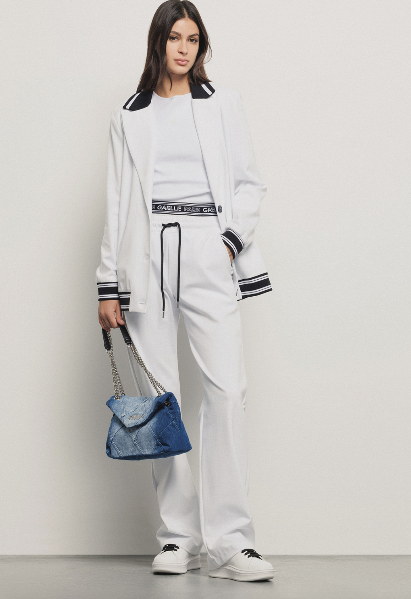 Pantalone GAELLE PARIS con elastico logato