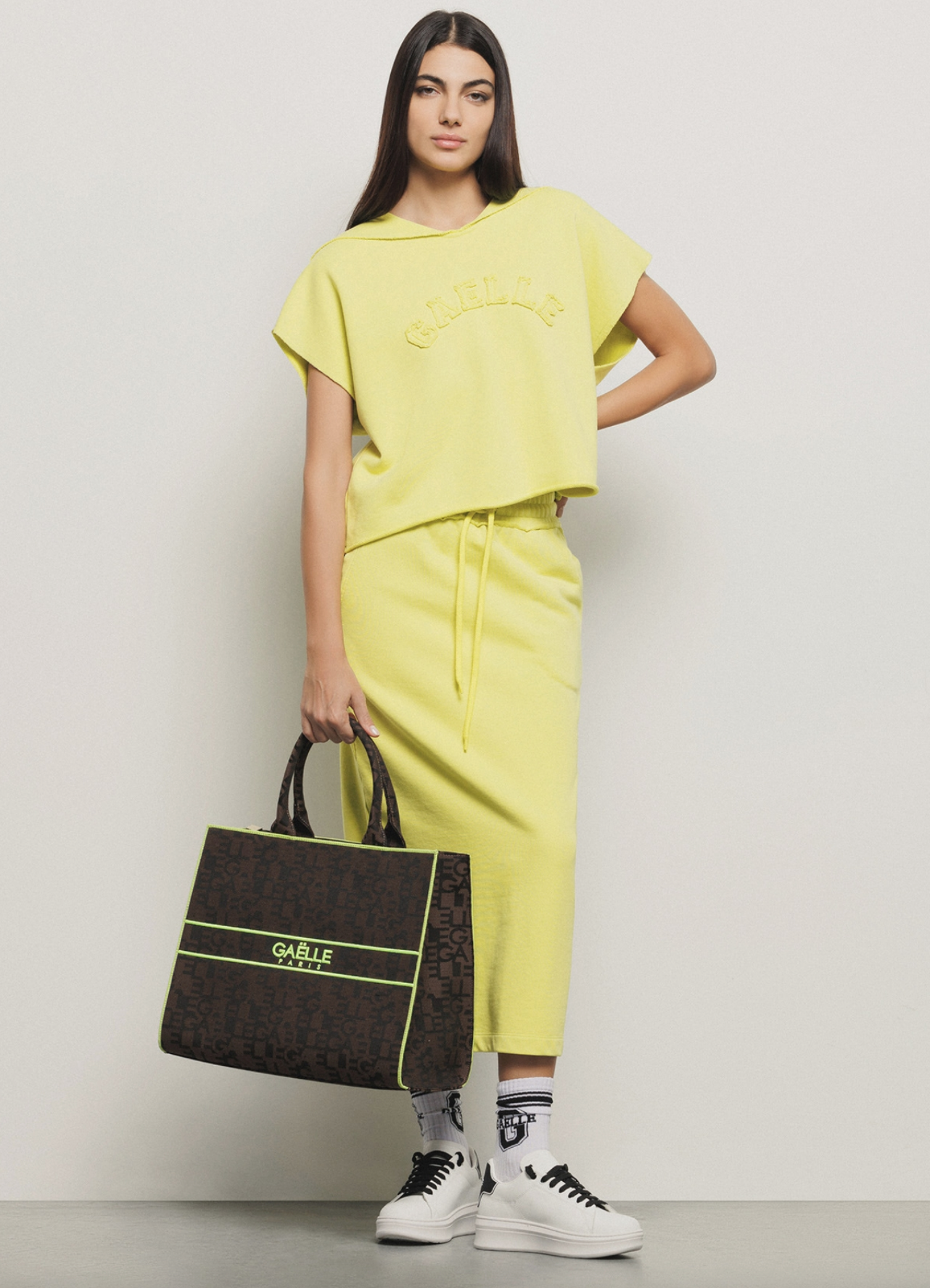 Gonna GAELLE PARIS midi in felpa