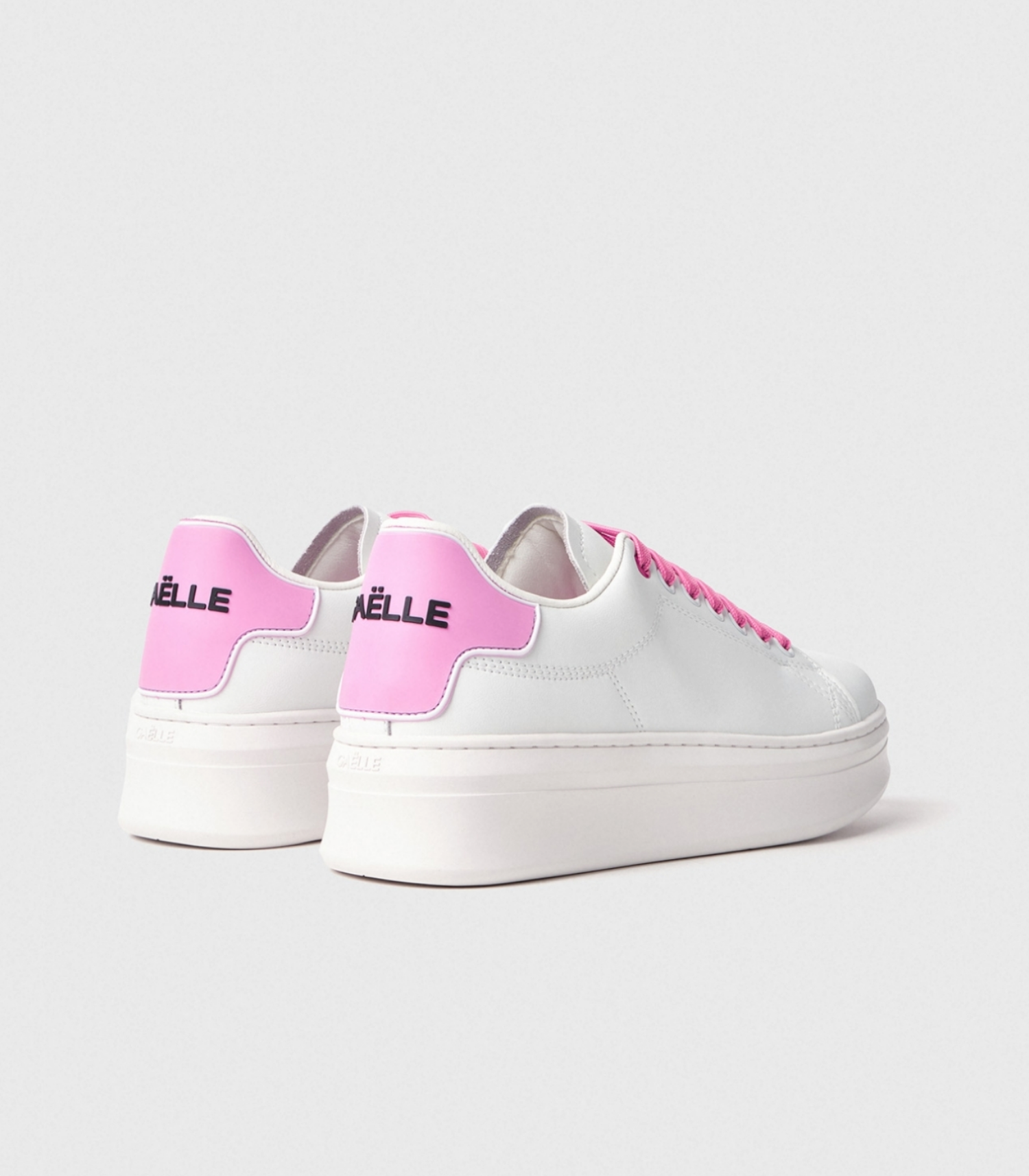 Sneakers GAELLE PARIS con rubber patch Rosa