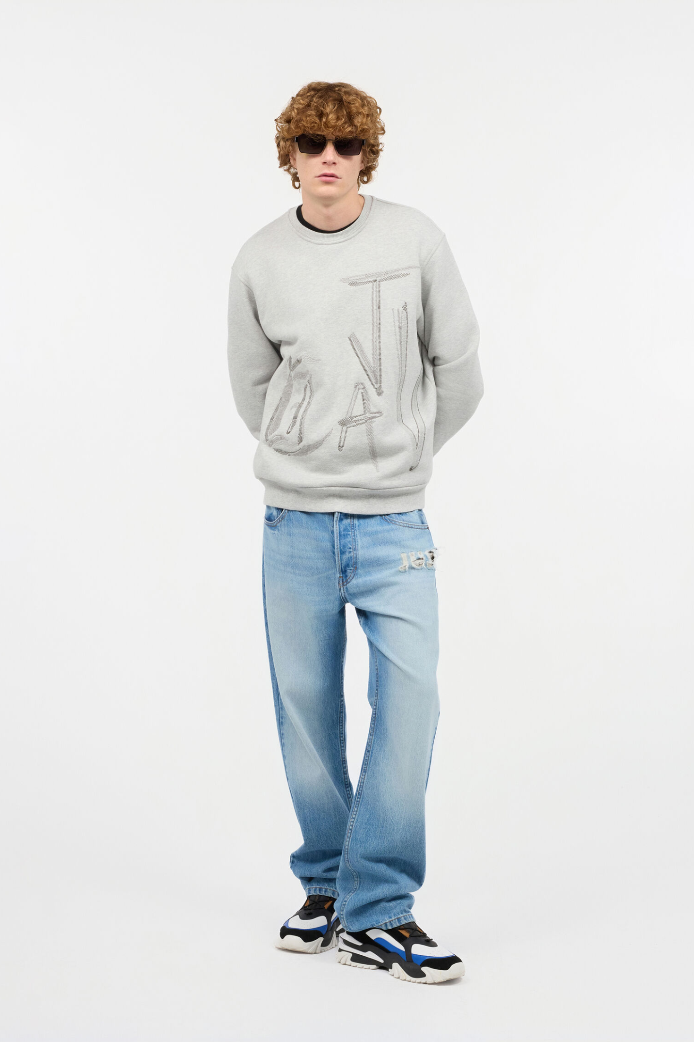 Felpa JUST CAVALLI ricamo logo