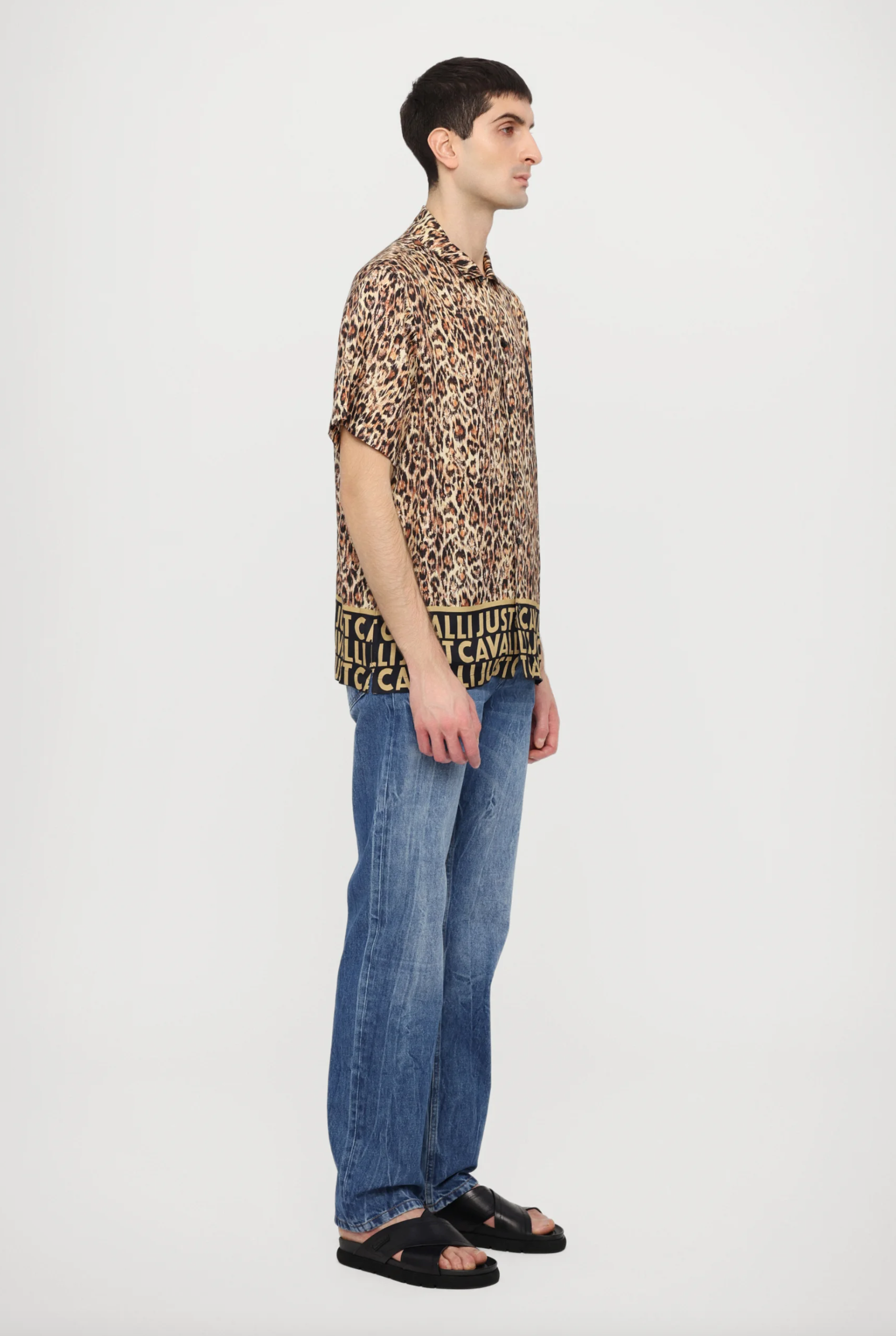Camicia bowling JUST CAVALLI leopardata