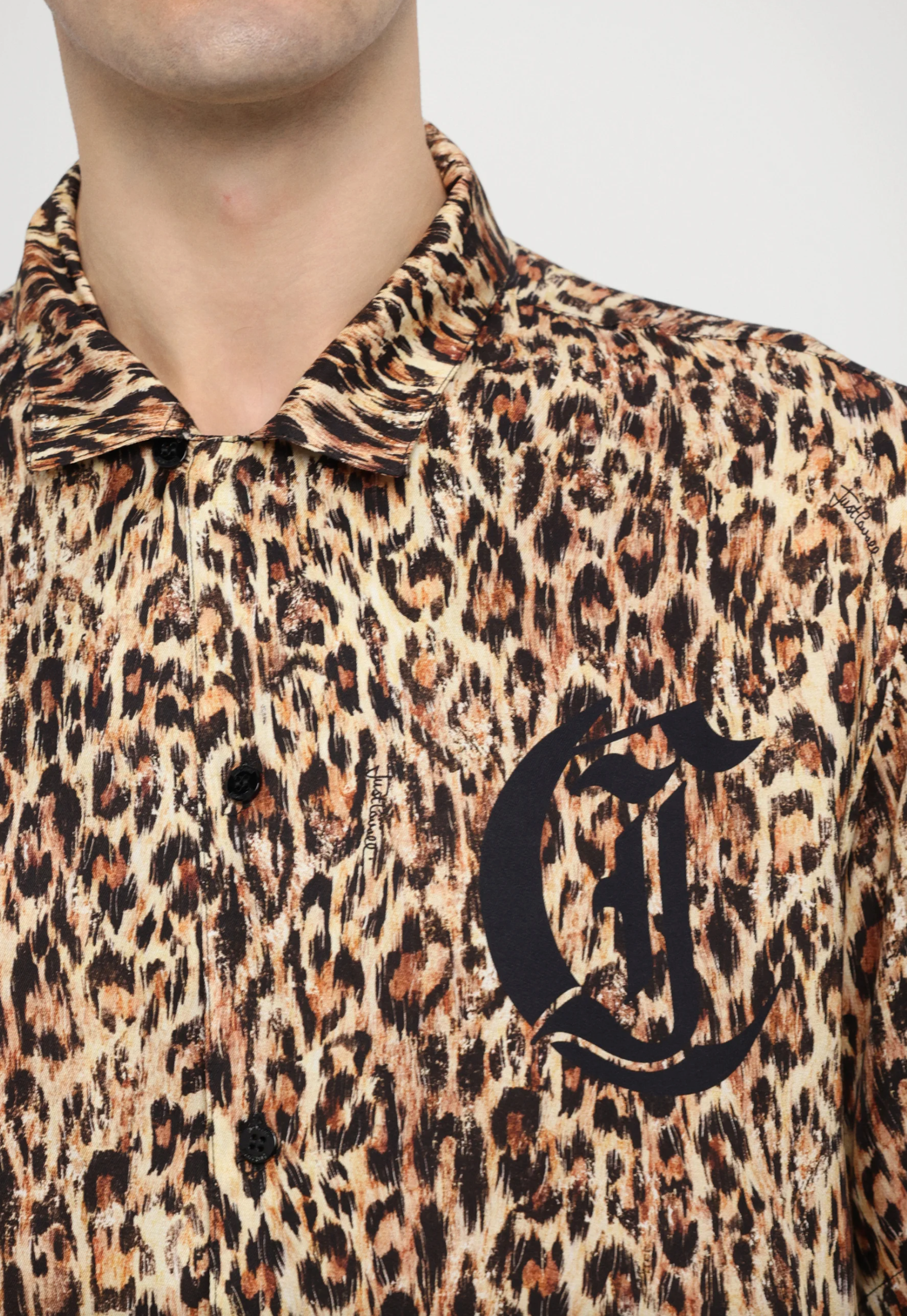 Camicia bowling JUST CAVALLI leopardata