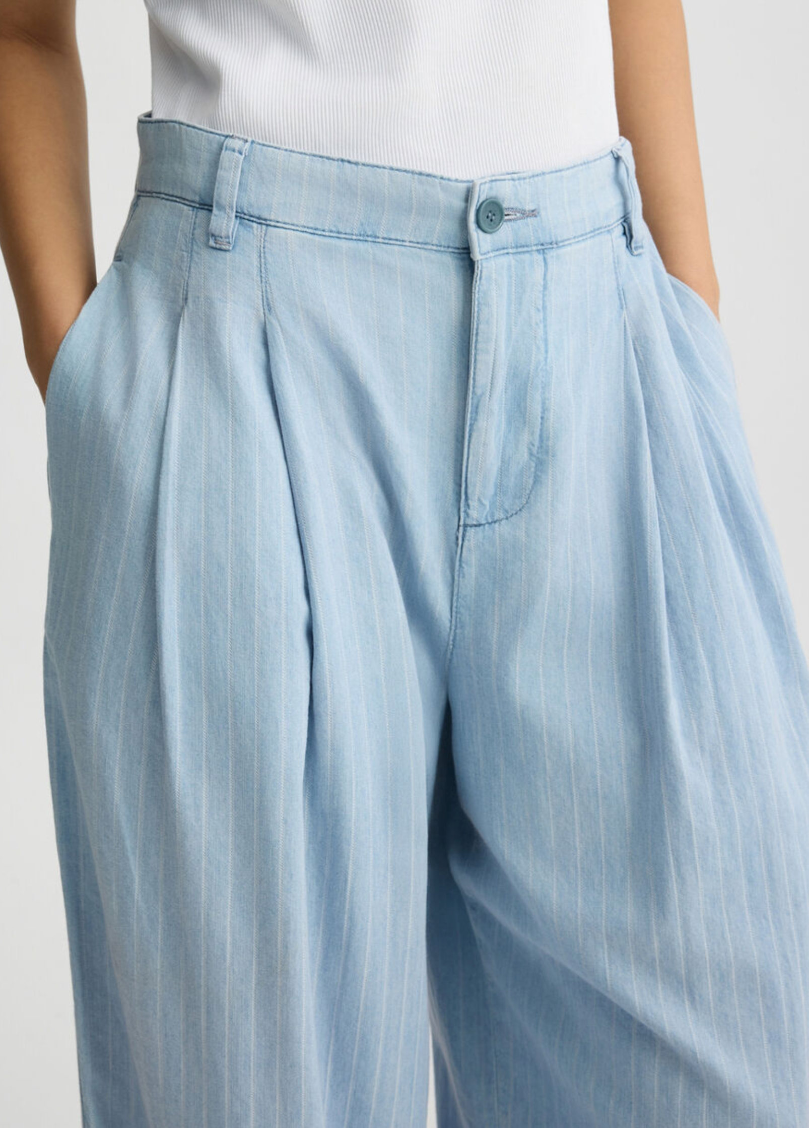 Pantaloni LIU-JO in denim gessato