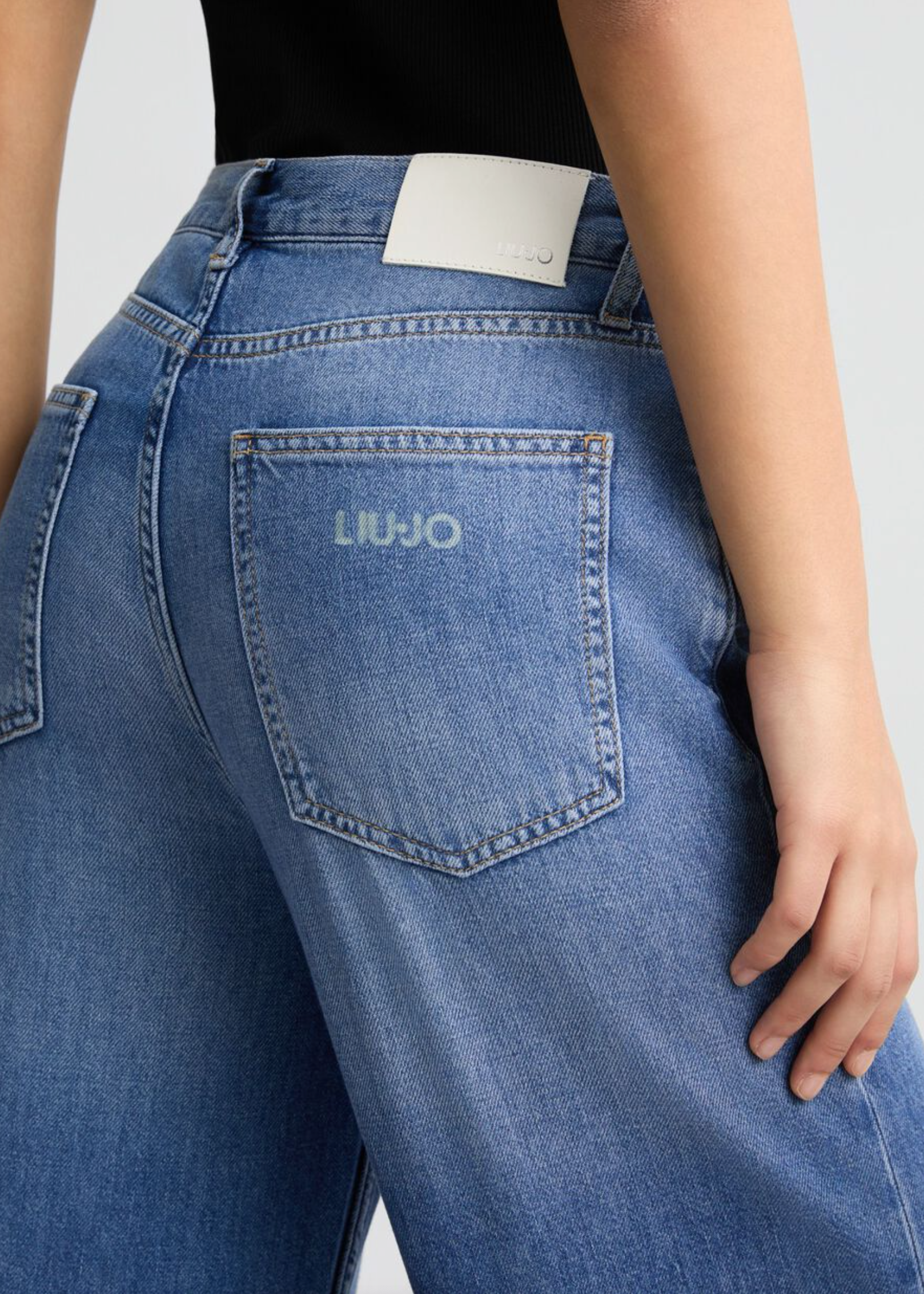 Jeans LIU-JO wide leg in cotone