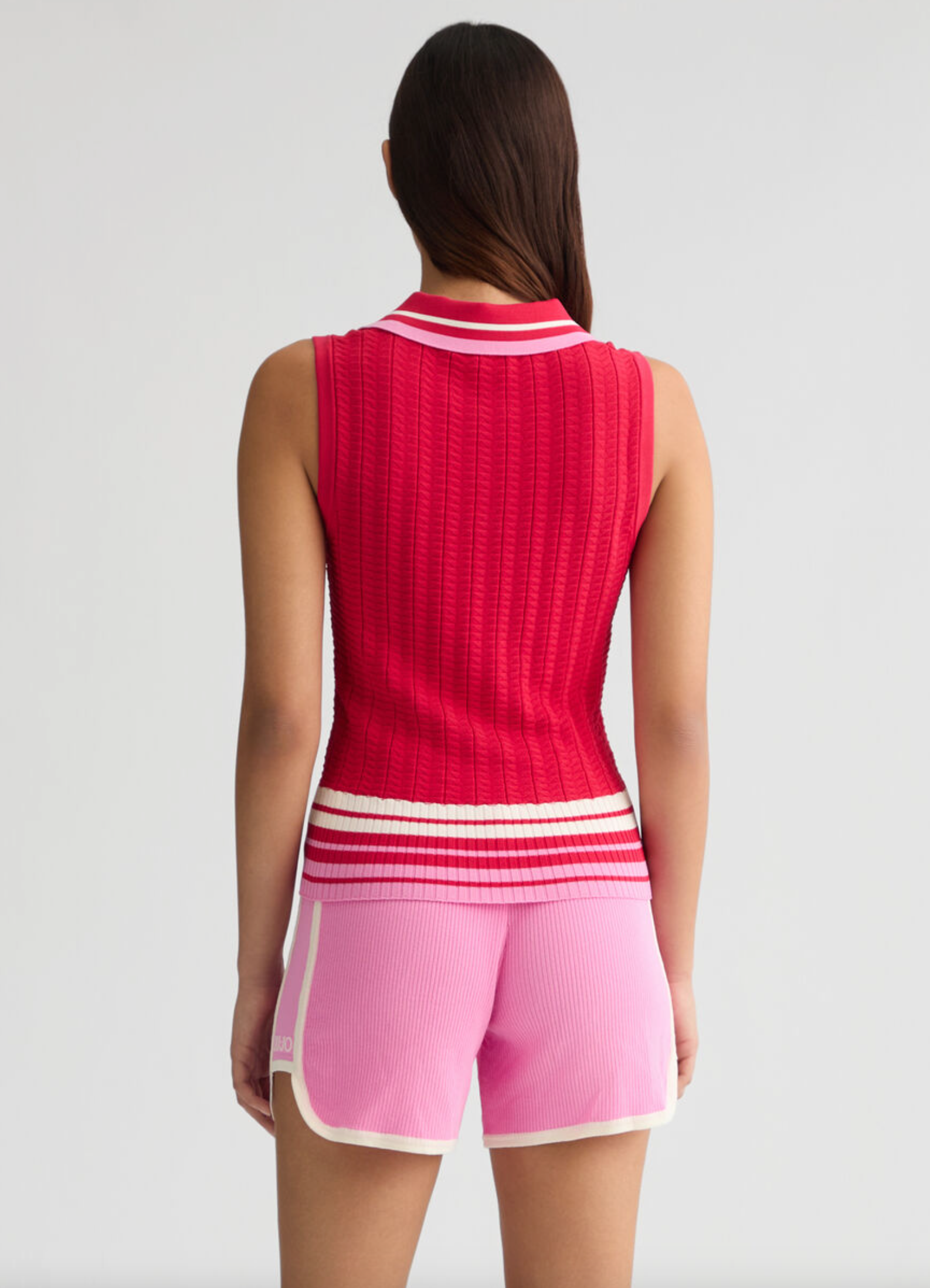 Top LIUJO rosso in maglia