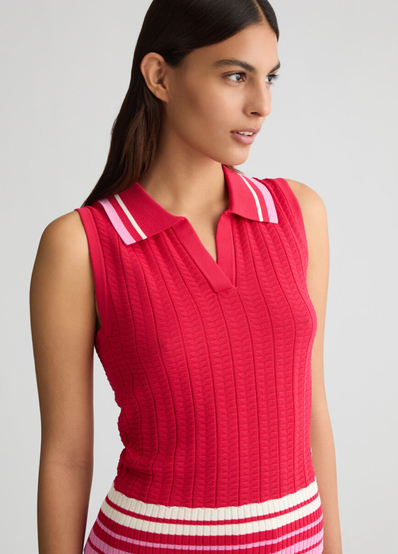 Top LIUJO rosso in maglia