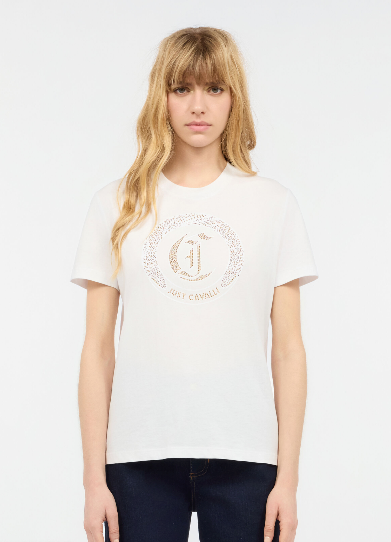 T-shirt JUST CAVALLI con borchie